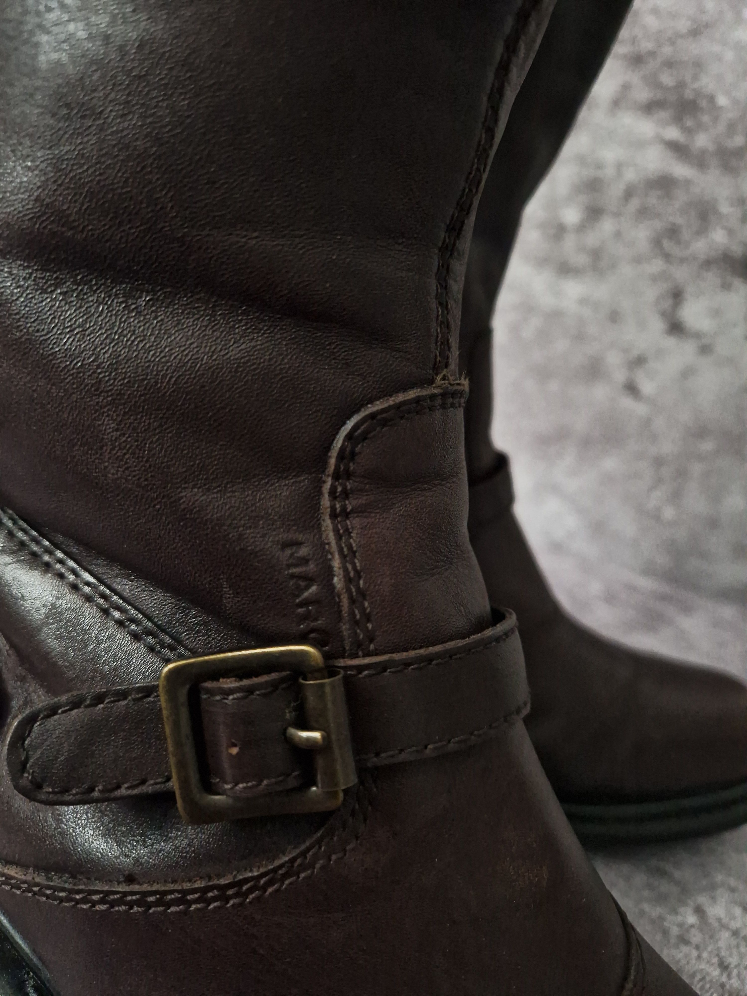 If Six Was Nine Genuine leather moto boxing high brown japan style boots Size US 10 / IT 40 - 8 Thumbnail