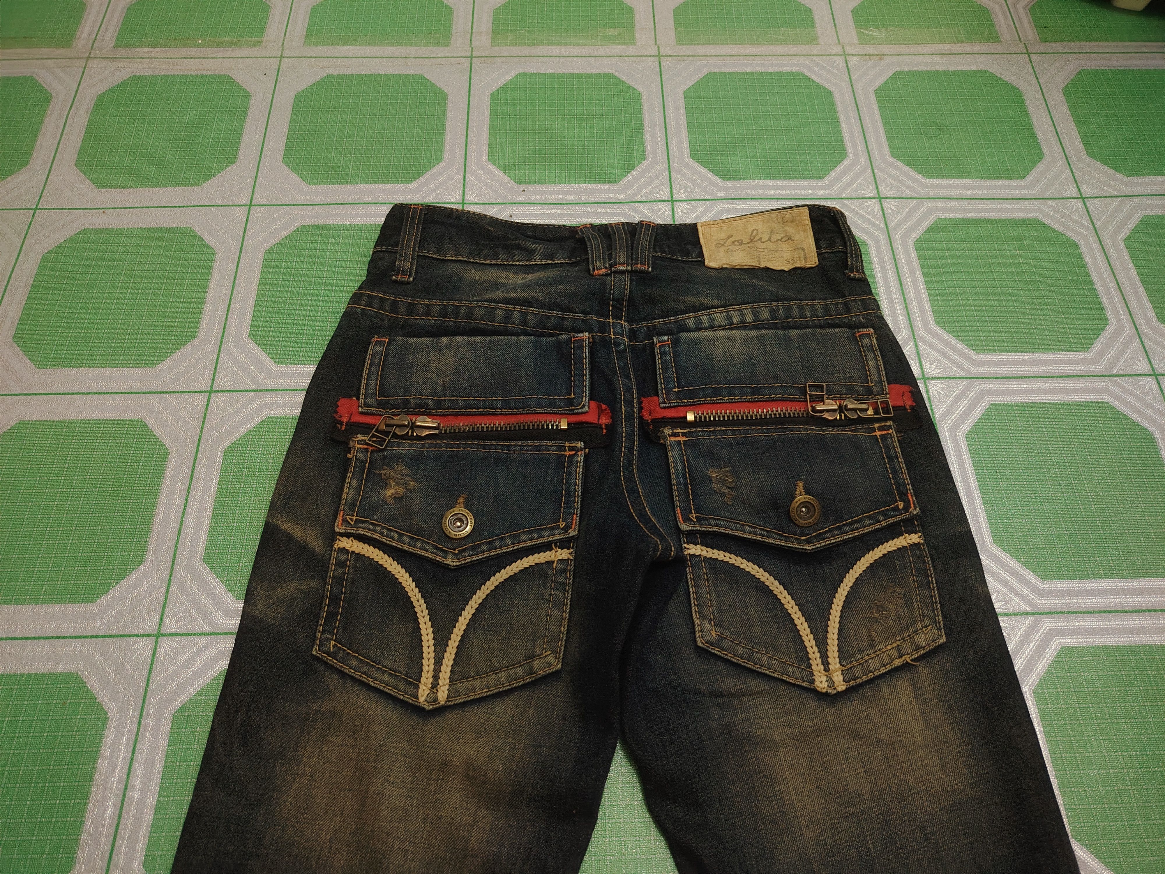 If Six Was Nine Rare!!! JAPANESE Lolita Jeans Distressed Jeans Size US 30 / EU 46 - 12 Thumbnail