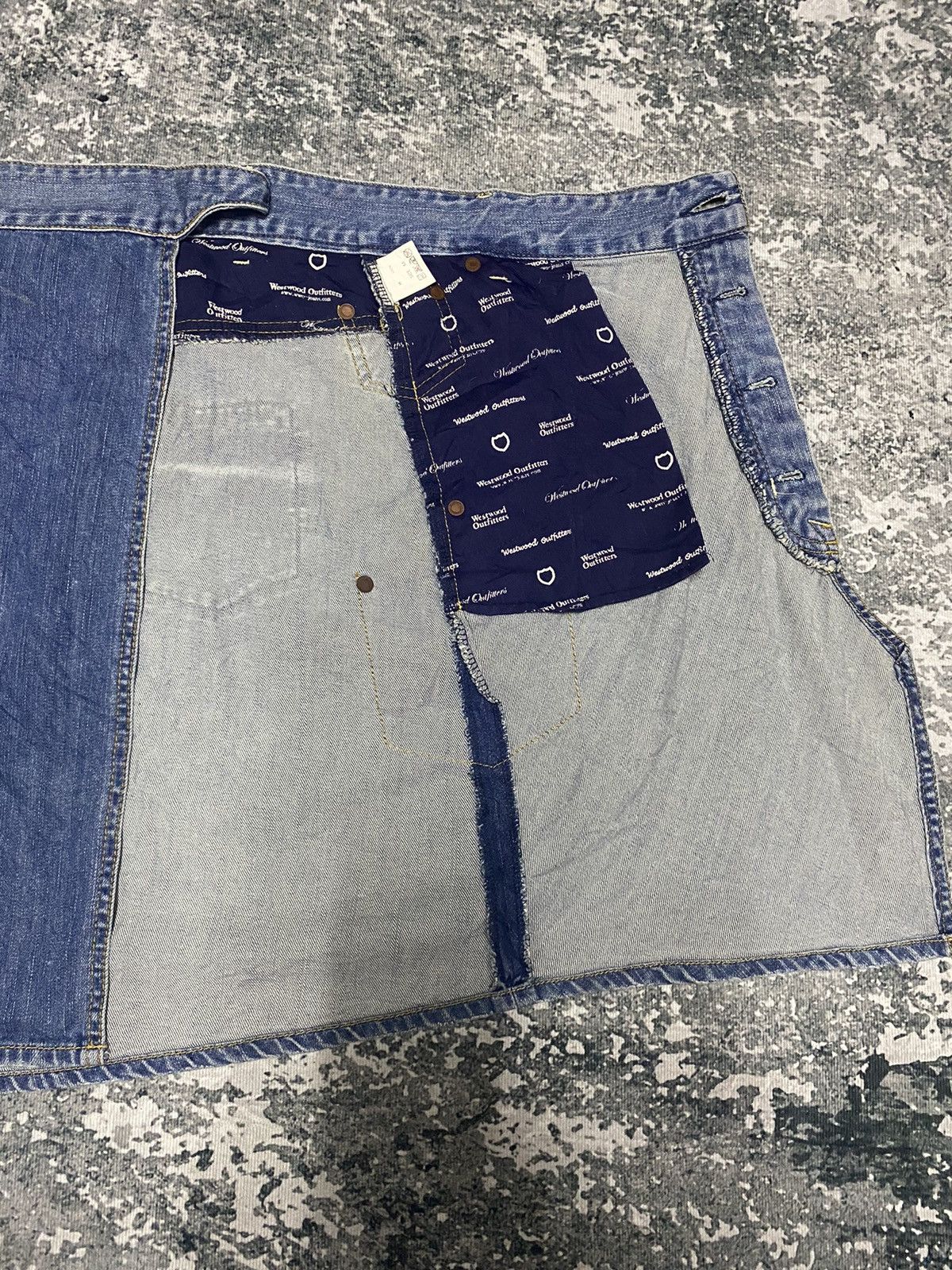 Japanese Brand Westwood Outfitters Denim Jeans Mini Skirt Size 30" / US 8 / IT 44 - 8 Thumbnail