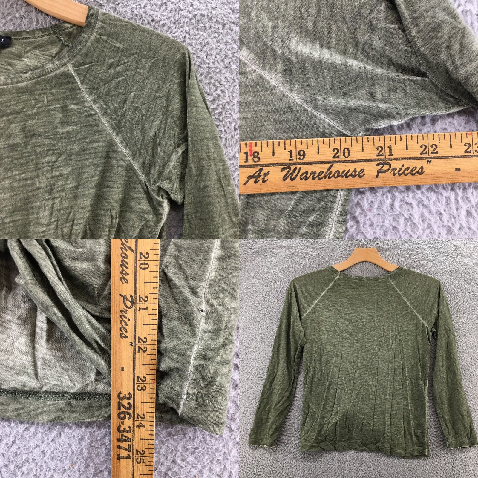 Sanctuary Sanctuary T-Shirt Womens Small Green Long Sleeve Knot Front Pullover Casual Size S / US 4 / IT 40 - 8 Thumbnail