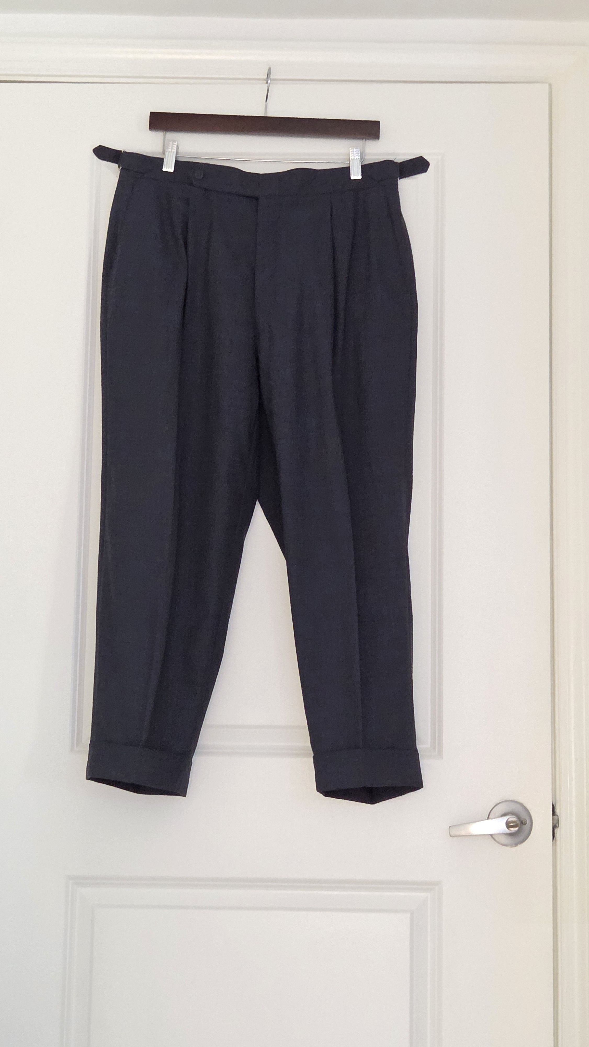 Stoffa Blue water-resistant wool trousers Size US 36 / EU 52 - 4 Thumbnail