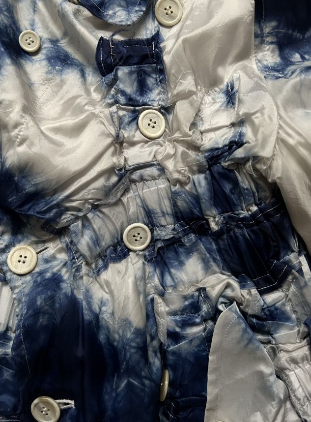 Comme des Garcons Homme Plus SS19 Runway Blue-and-White Porcelain Draped Coat Size US L / EU 52-54 / 3 - 8 Thumbnail