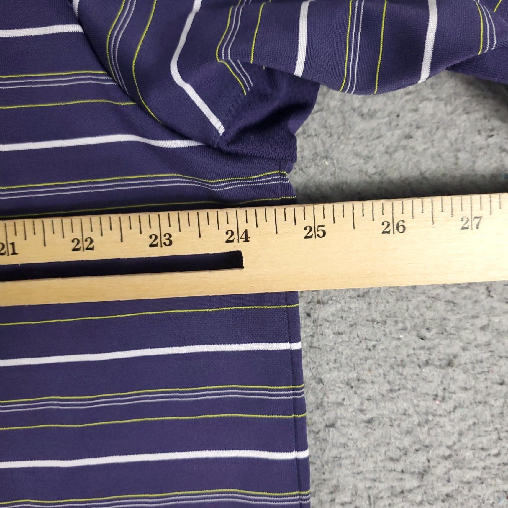 Adidas Adidas Polo Shirt Mens XL Purple Striped Abacoa Golf Short Sleeve Polo Shirt Mens XL Purple Striped Sports Shirt Size US XL / EU 56 / 4 - 6 Thumbnail