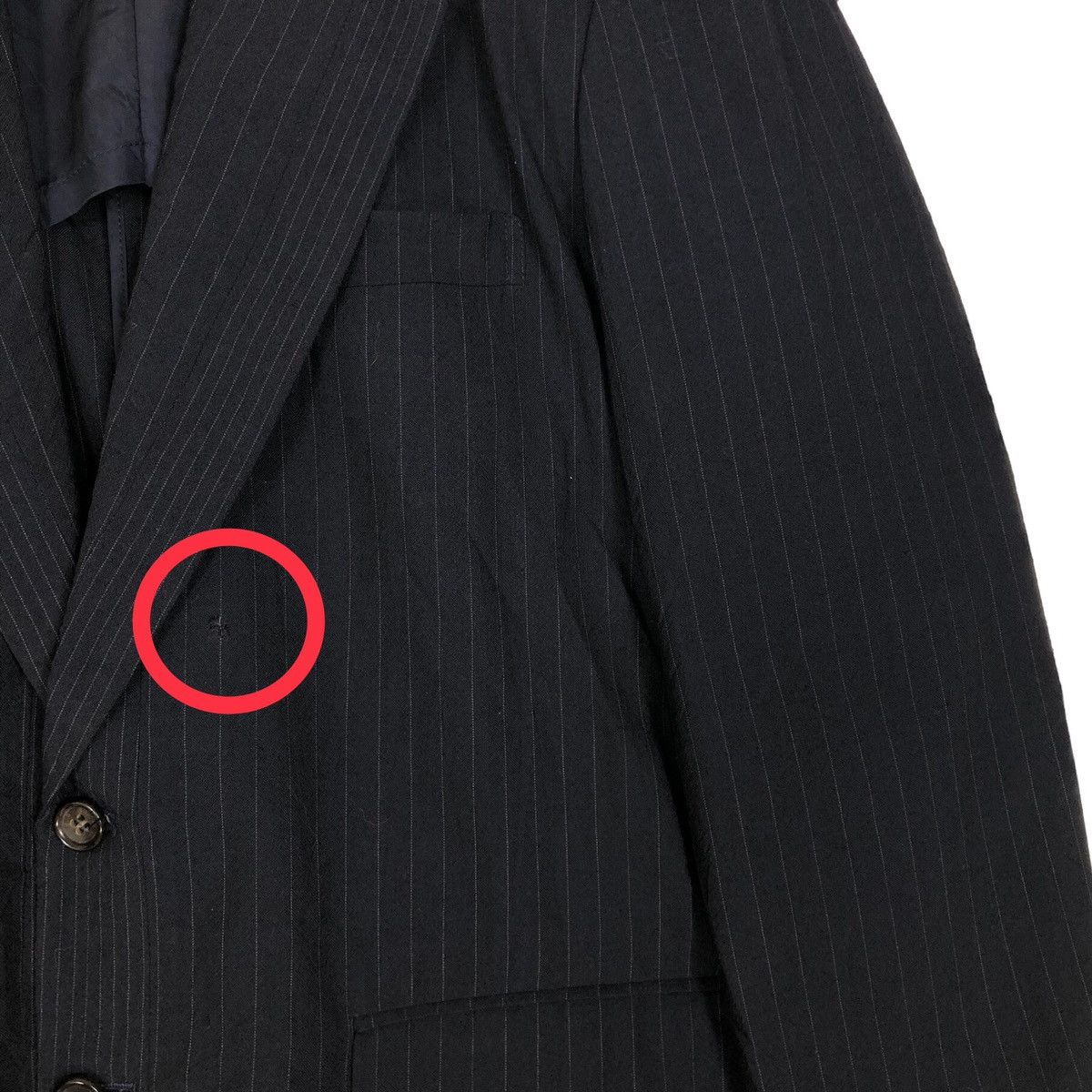 Comme des Garcons Vintage 90s Comme Des Garcons Homme Single Breasted Blazer Size 44R - 6 Thumbnail