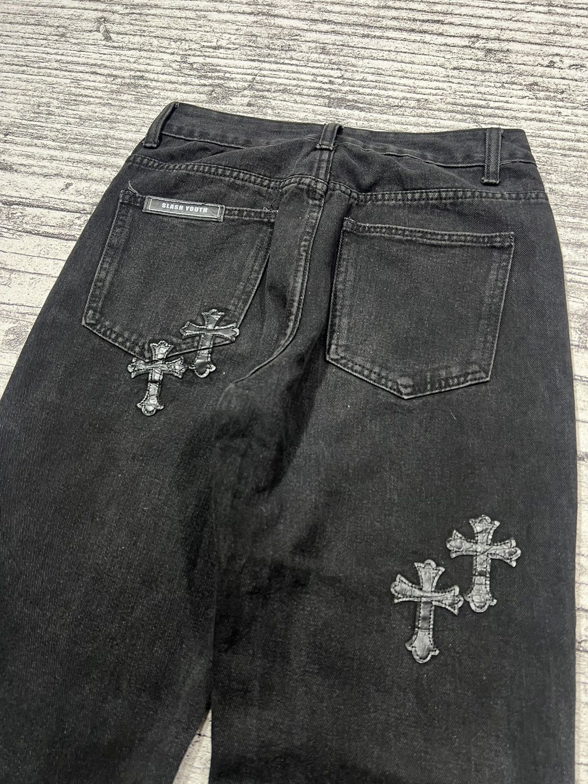 If Six Was Nine 2000s Archival Y's Hysteric Rickowens Flare Jeans y2k Lgb Size US 27 - 7 Thumbnail
