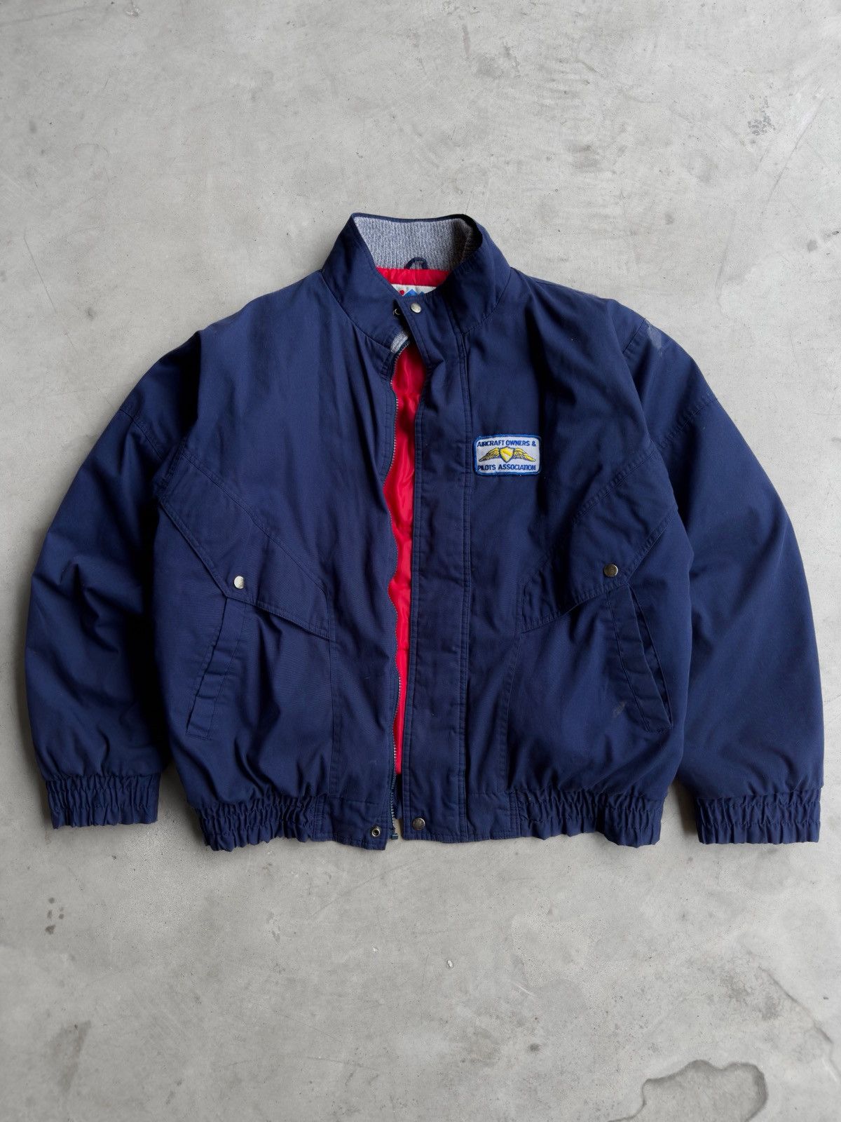 Other Vintage 90s Navy Blue Full Zip Bomber Jacket Size US XL / EU 56 / 4 - 1 Thumbnail