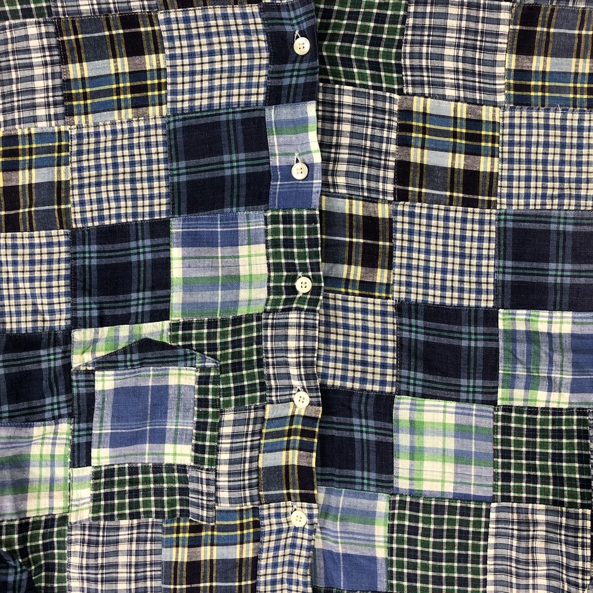 Japanese Brand Vintage Cleve USA Patchwork Shirt Y2K Ifsixwasnine Lgb Goa Size US M / EU 48-50 / 2 - 9 Thumbnail