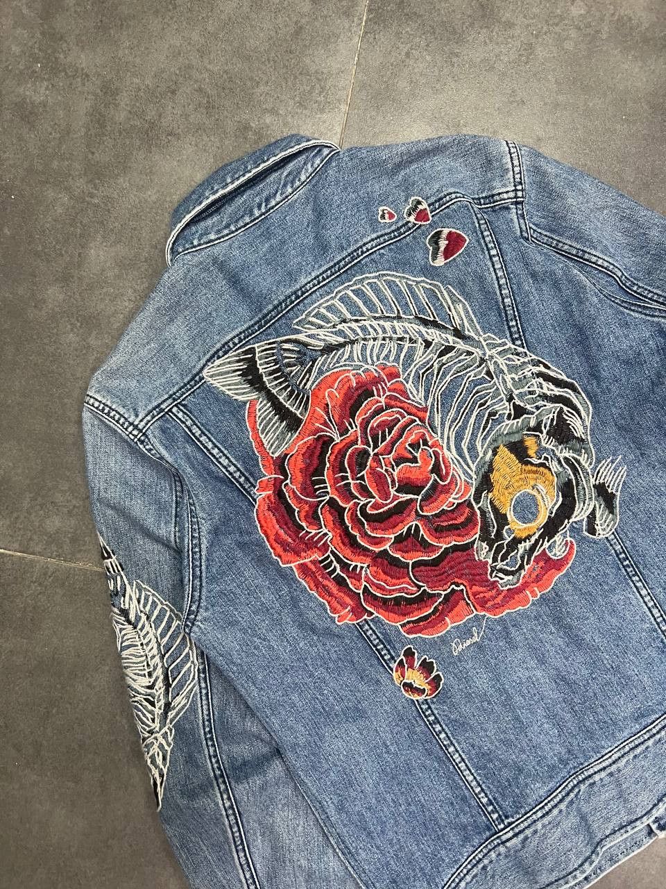 Diesel RARE Diesel Koi Embroidered Denim Jacket Size US M / EU 48-50 / 2 - 11 Thumbnail