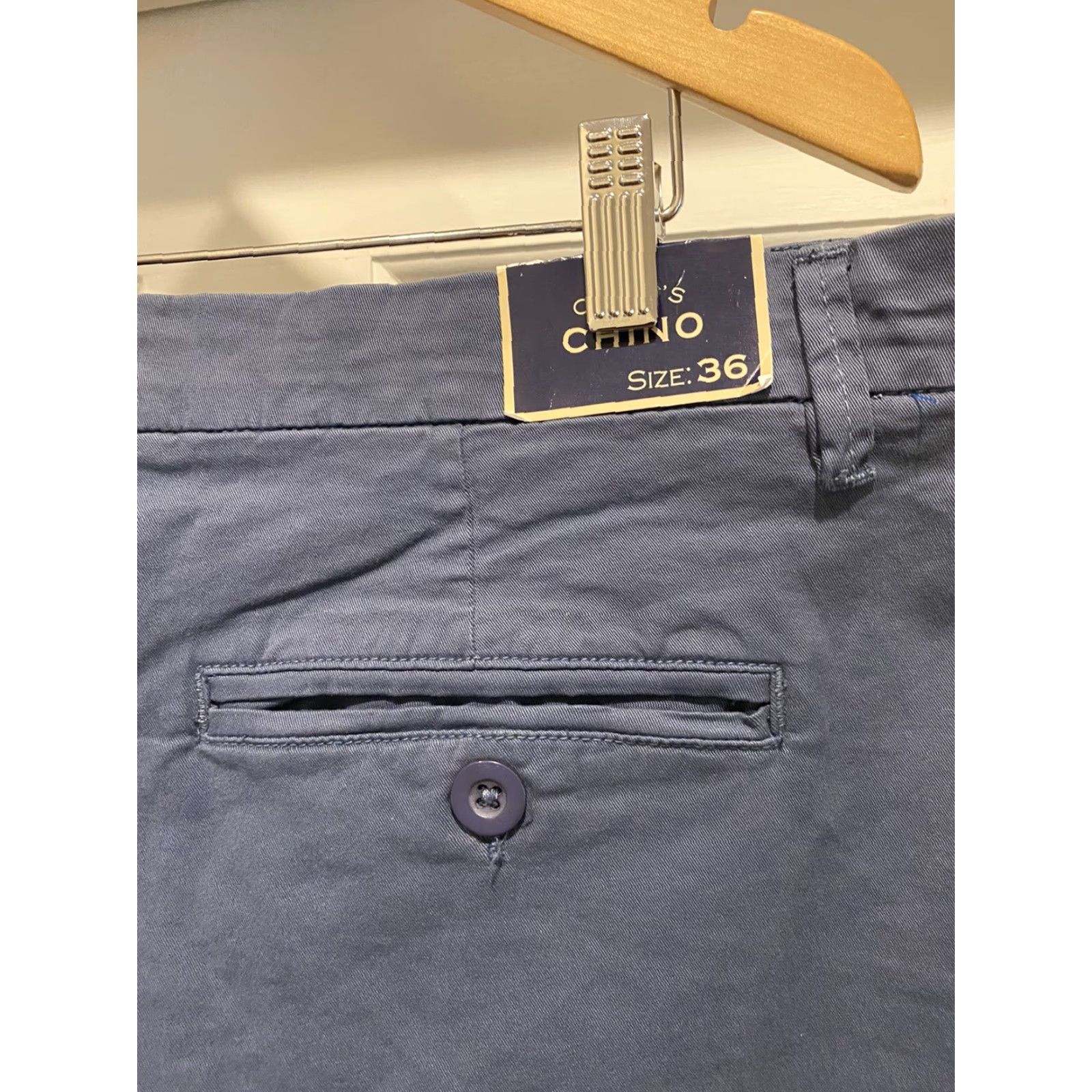 Vintage Cuffy’s New Mens 36” Stretch Twill Cino Blue Shorts 9” Inseam Cotton Blend Flat Front NWT Blue Mens 36 Shorts Size US 36 / EU 52 - 5 Thumbnail