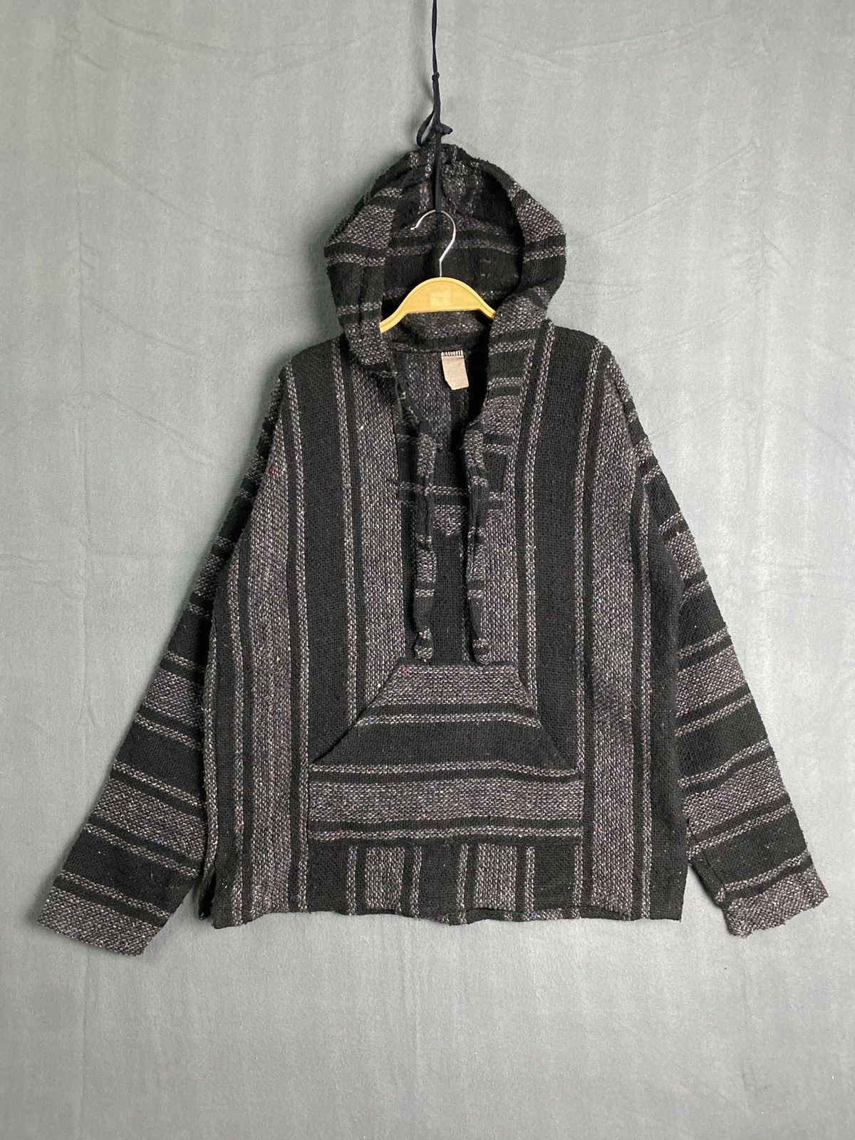 Mexican Threads × Vintage Rare Vintage Baja Mexican Drug Rugs Hoodie Size US M / EU 48-50 / 2 - 1 Thumbnail