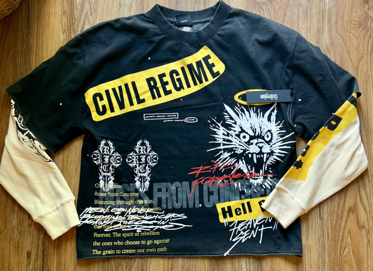 Civil Regime Civil Regime - “ Hell Bent Heaven Sent “ Long sleeve t Size US M / EU 48-50 / 2 - 1 Thumbnail
