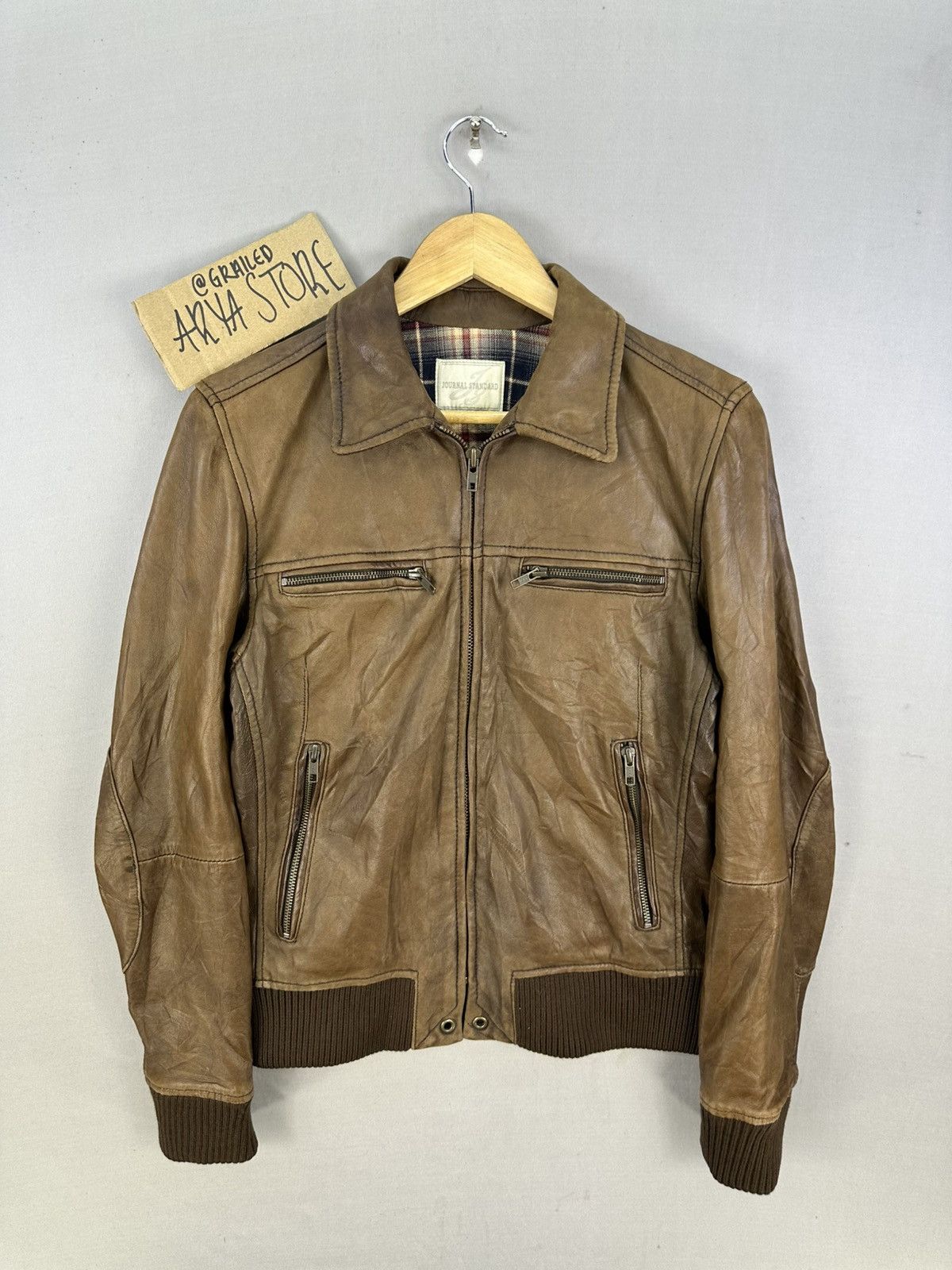 Journal Standard Journal Standard Sheep Skin Leather Jacket Size US S / EU 44-46 / 1 - 1 Thumbnail