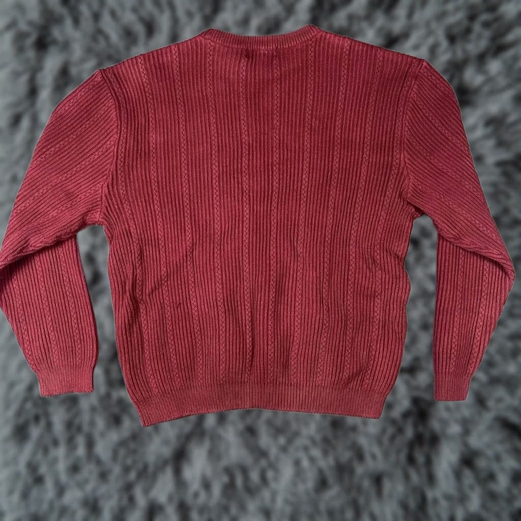 Ralph Lauren Chaps Ralph Lauren Sweater Mens 2XL Red Cable Knit Crewneck Pullover Classic Size US XXL / EU 58 / 5 - 1 Thumbnail