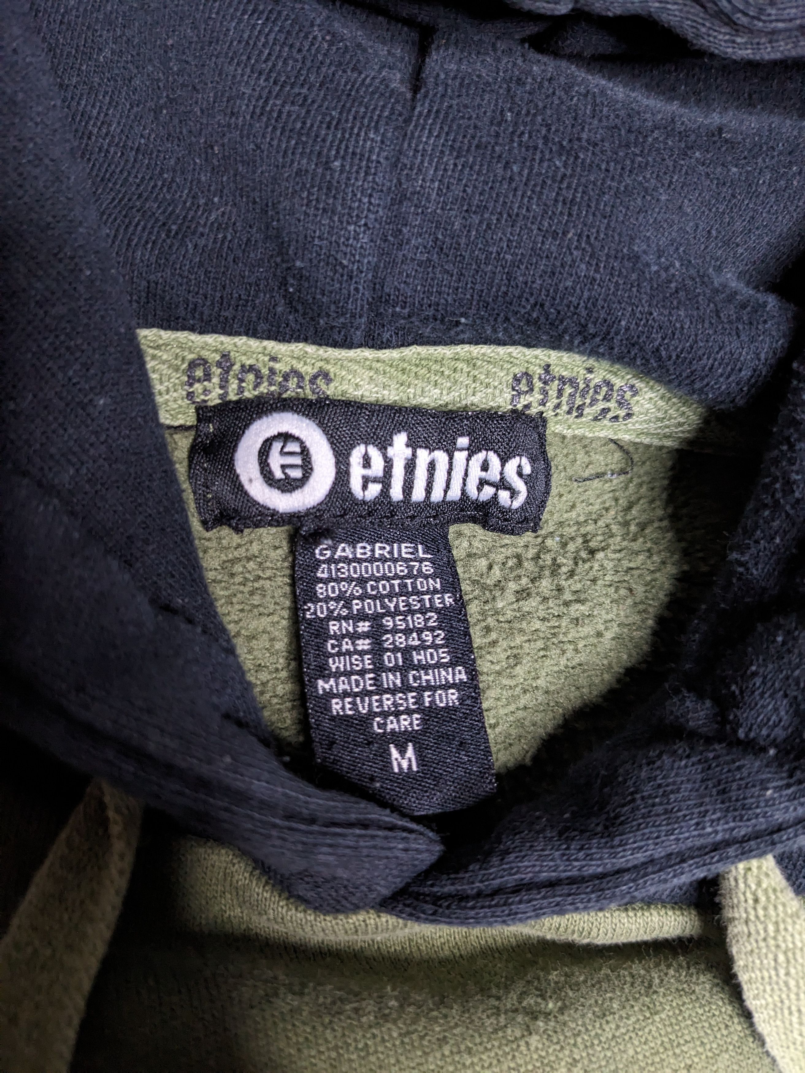Etnies VINTAGE Y2K Etnies Gabriel Hoodie Medium Sweater Skater Logo Size US M / EU 48-50 / 2 - 5 Thumbnail