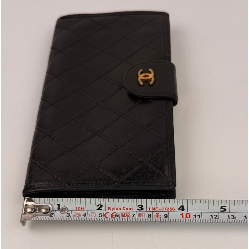 Chanel Chanel Black Quilted Lambskin Leather Wallet Size ONE SIZE - 8 Thumbnail