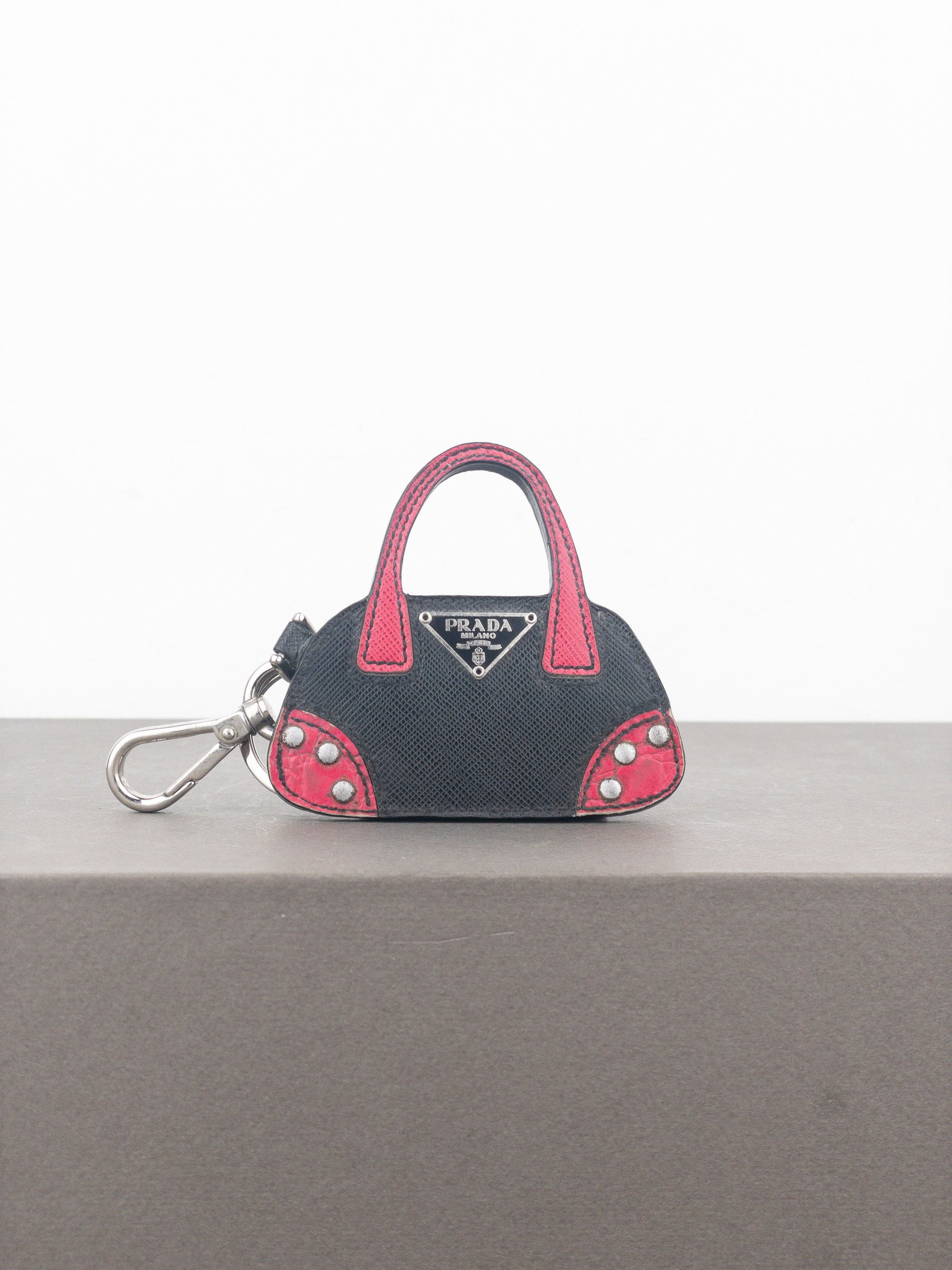 Prada Saffiano Bag Charm Keychain Size ONE SIZE - 1 Thumbnail