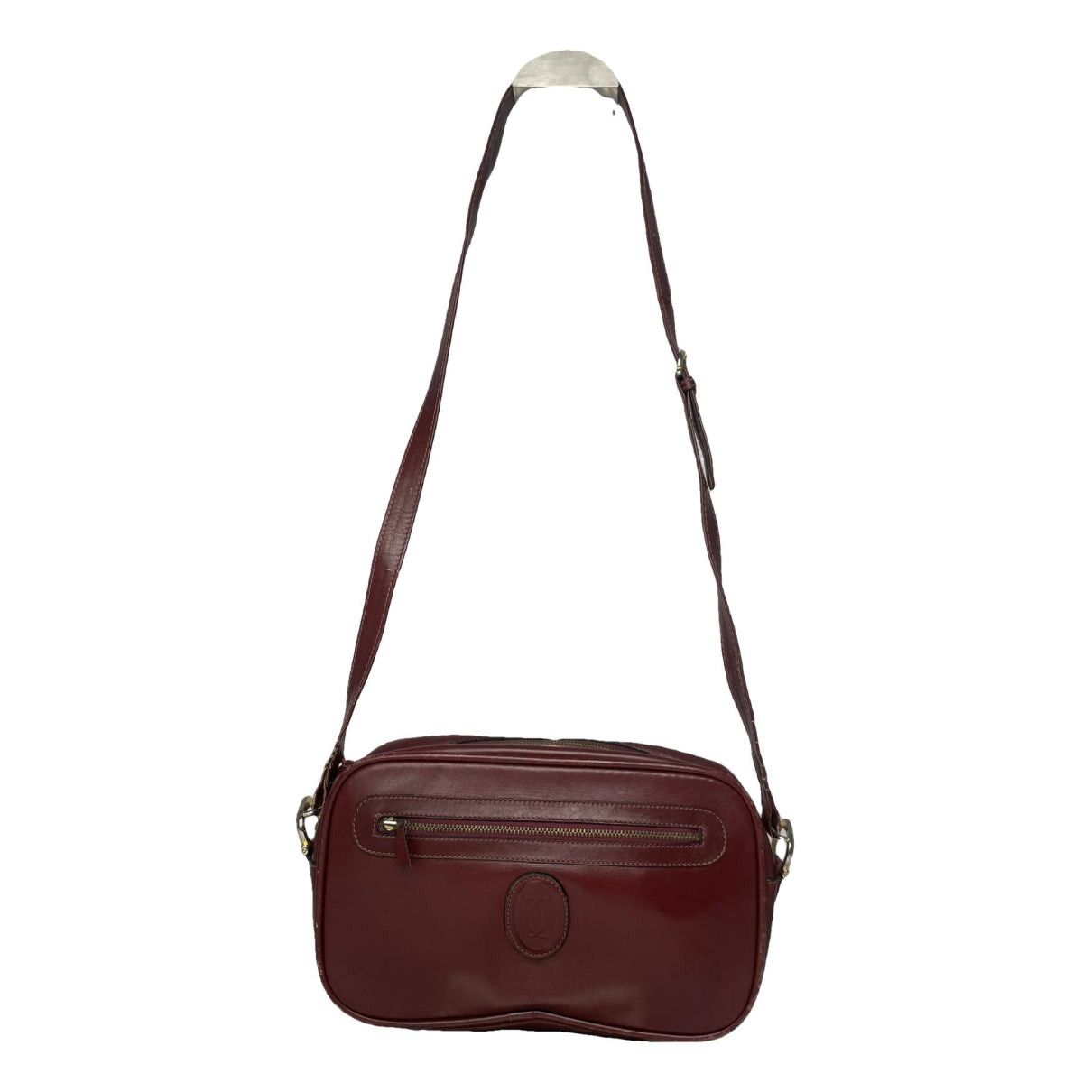 Cartier Burgundy Leather Handbag Size ONE SIZE - 1 Thumbnail