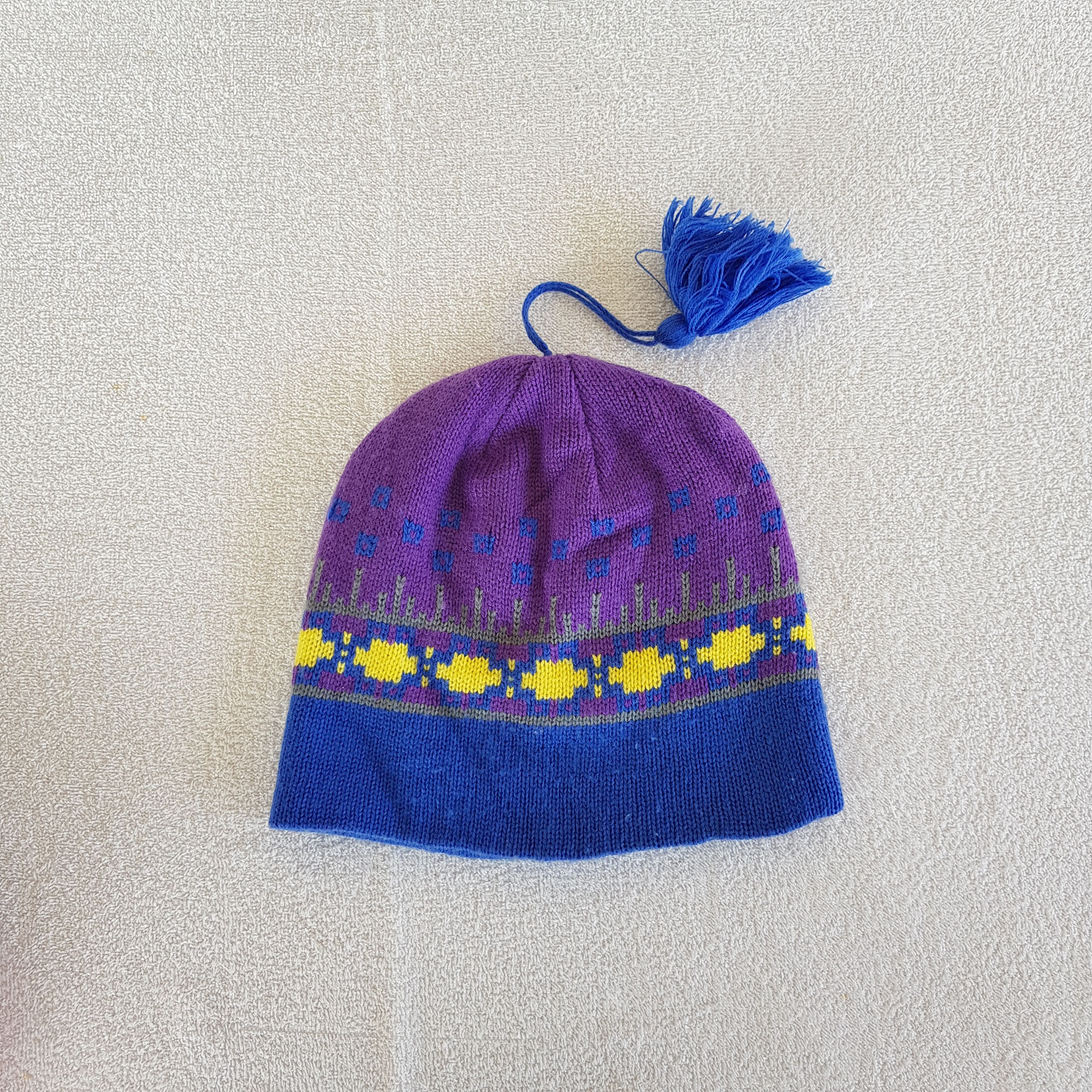 Japanese Brand Vintage 90s Japanese Beanie Aztec Snow Caps Hats. Size ONE SIZE - 5 Thumbnail