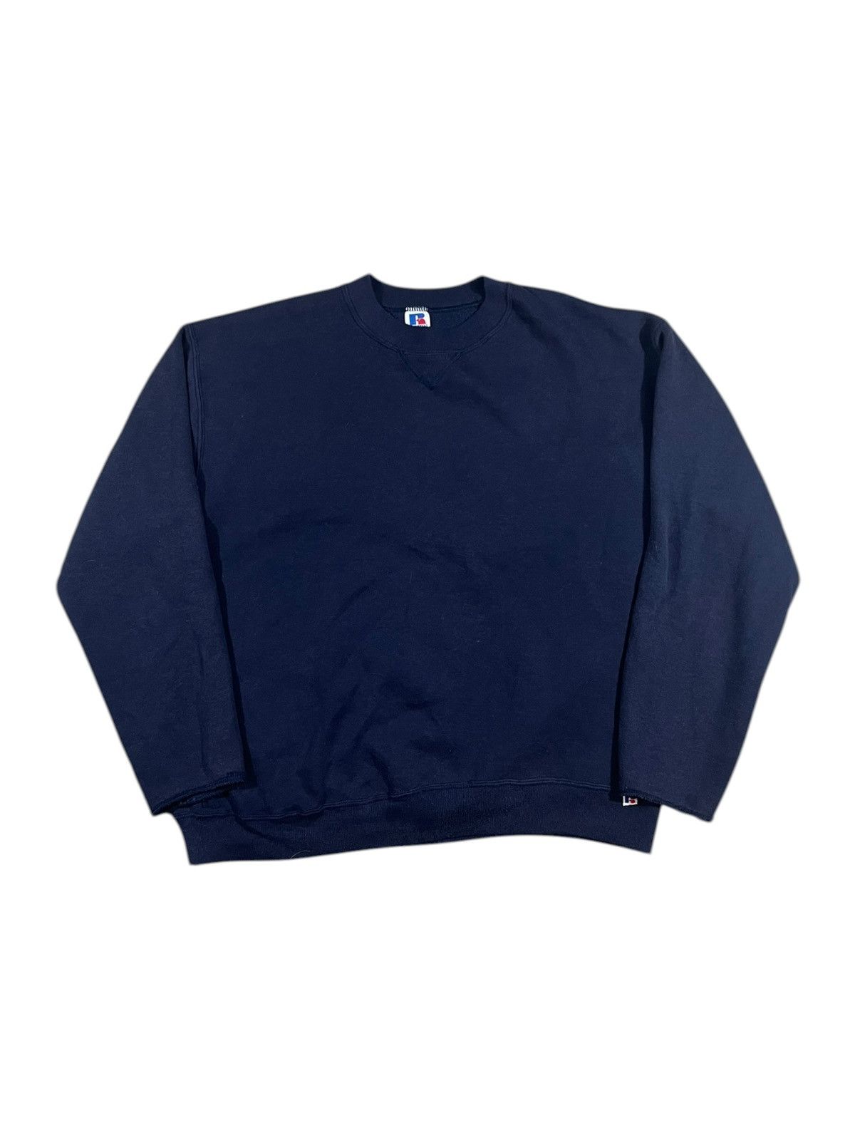 Russell Athletic Vintage 80s Russell Athletic Faded Blue Crewneck Sweatshirt Size US L / EU 52-54 / 3 - 1 Thumbnail