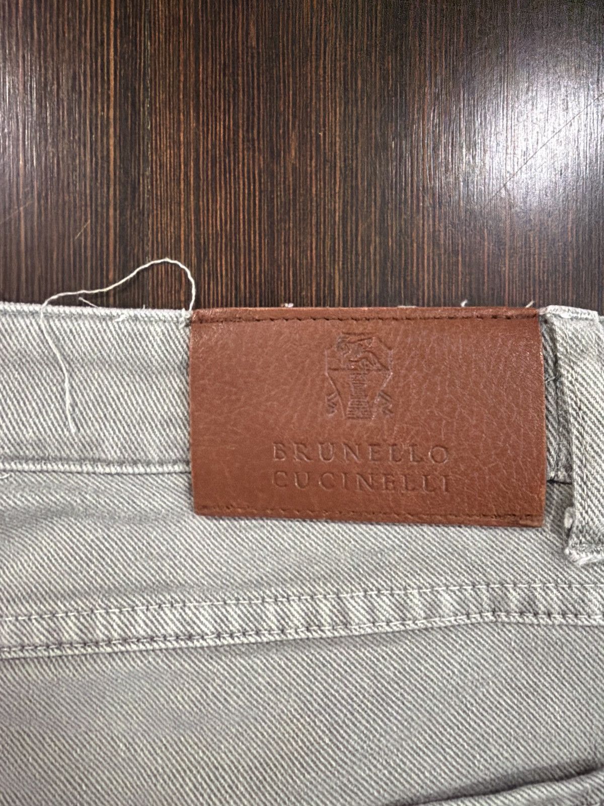 Brunello Cucinelli Brunello Cucinelli Olive Green Denim casual pants Size US 38 / EU 54 - 5 Thumbnail