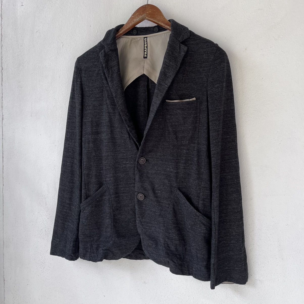 Frapbois FRAPBOIS Hooded Knit Blazer Jacket – Soft Jersey Fabric Size US S / EU 44-46 / 1 - 3 Thumbnail