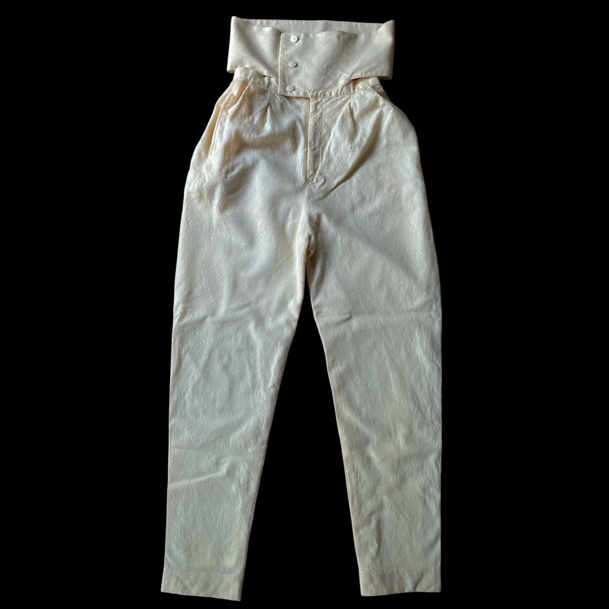 Issey Miyake Vintage Rare 80s Issey Miyake Wool Alpaca Summer Pants Size US 26 / EU 42 - 1 Thumbnail