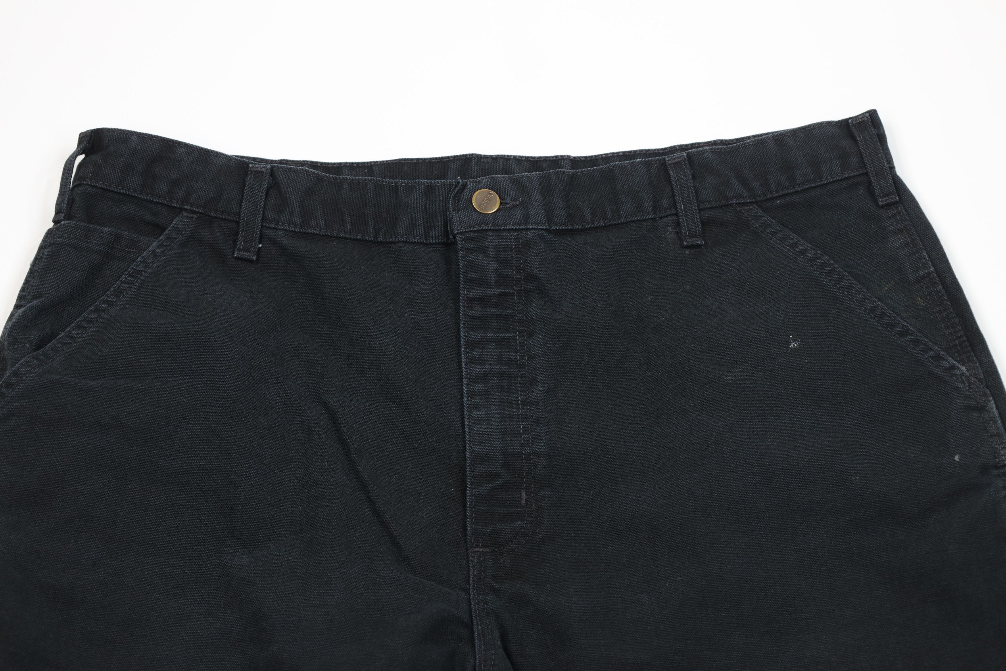 Carhartt Vintage Y2K Carhartt Canvas Wide Leg Dungaree Pants Black Size US 40 / EU 56 - 2 Thumbnail
