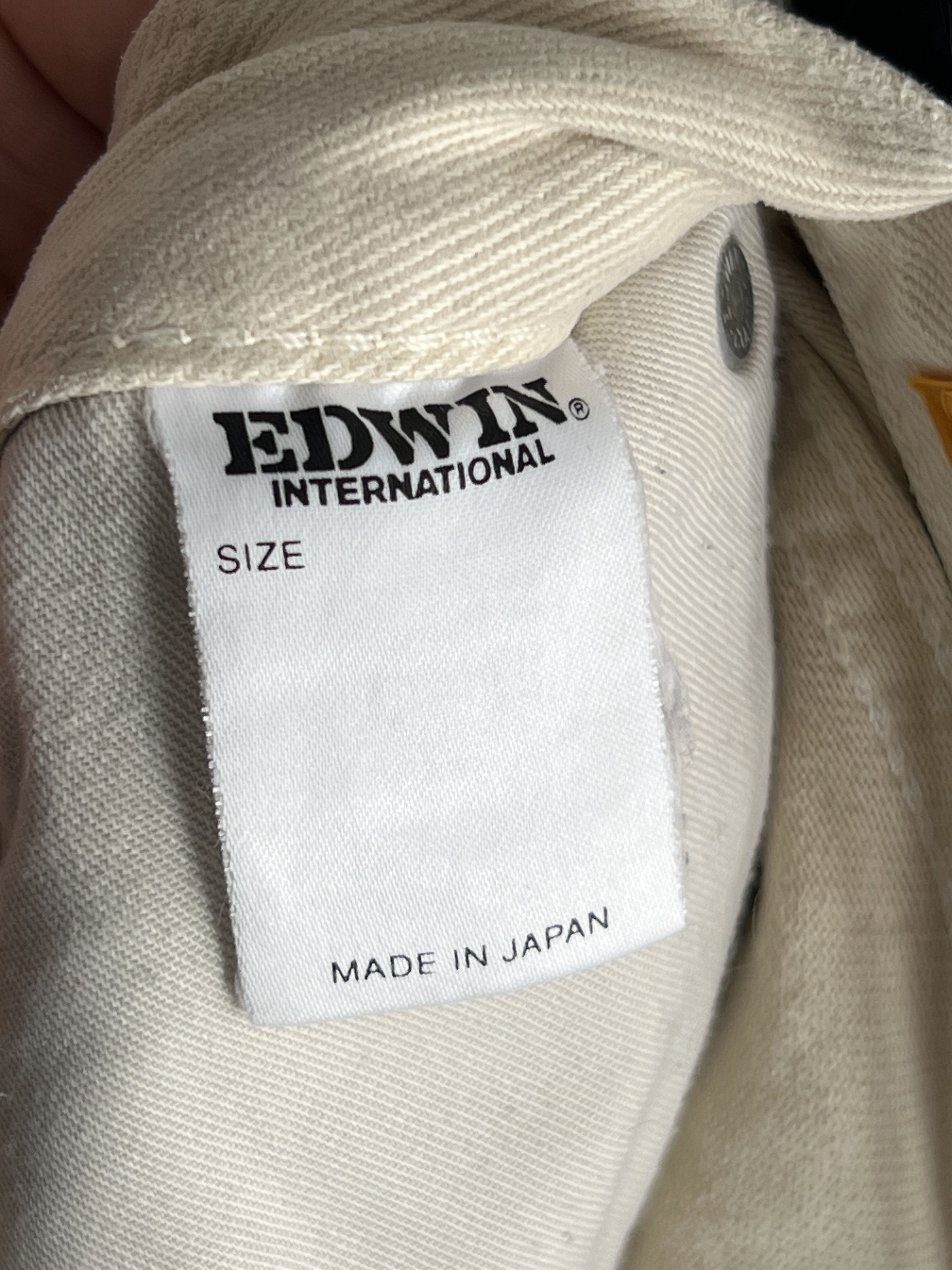 Edwin × Japanese Brand × Vintage Edwin Japanese Vintage Beige Jeans 30 x 34 Newton Work Size US 31 - 12 Thumbnail