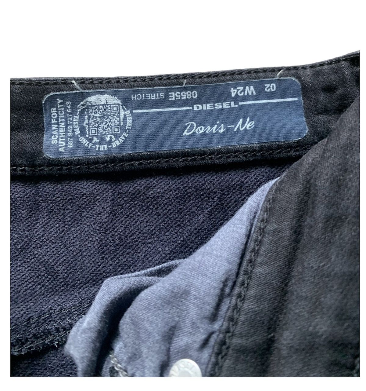 Diesel Black Gold DISTRESSED WAX DENIM COWHIDE LEATHER SLIM FIT Size US 30 / EU 46 - 11 Thumbnail