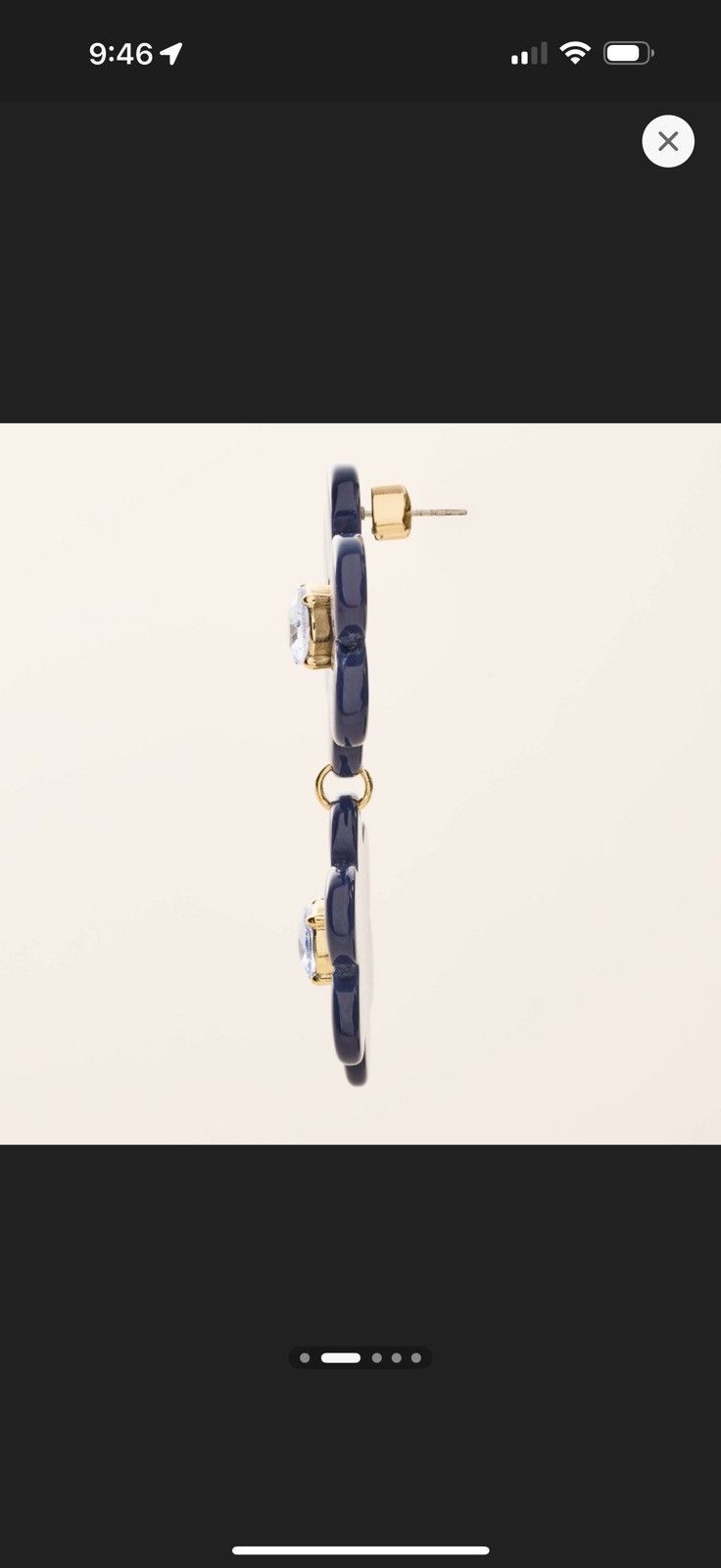 Kate Spade Floral Linear Earrings | kate spade x Target Blue Size ONE SIZE - 2 Thumbnail