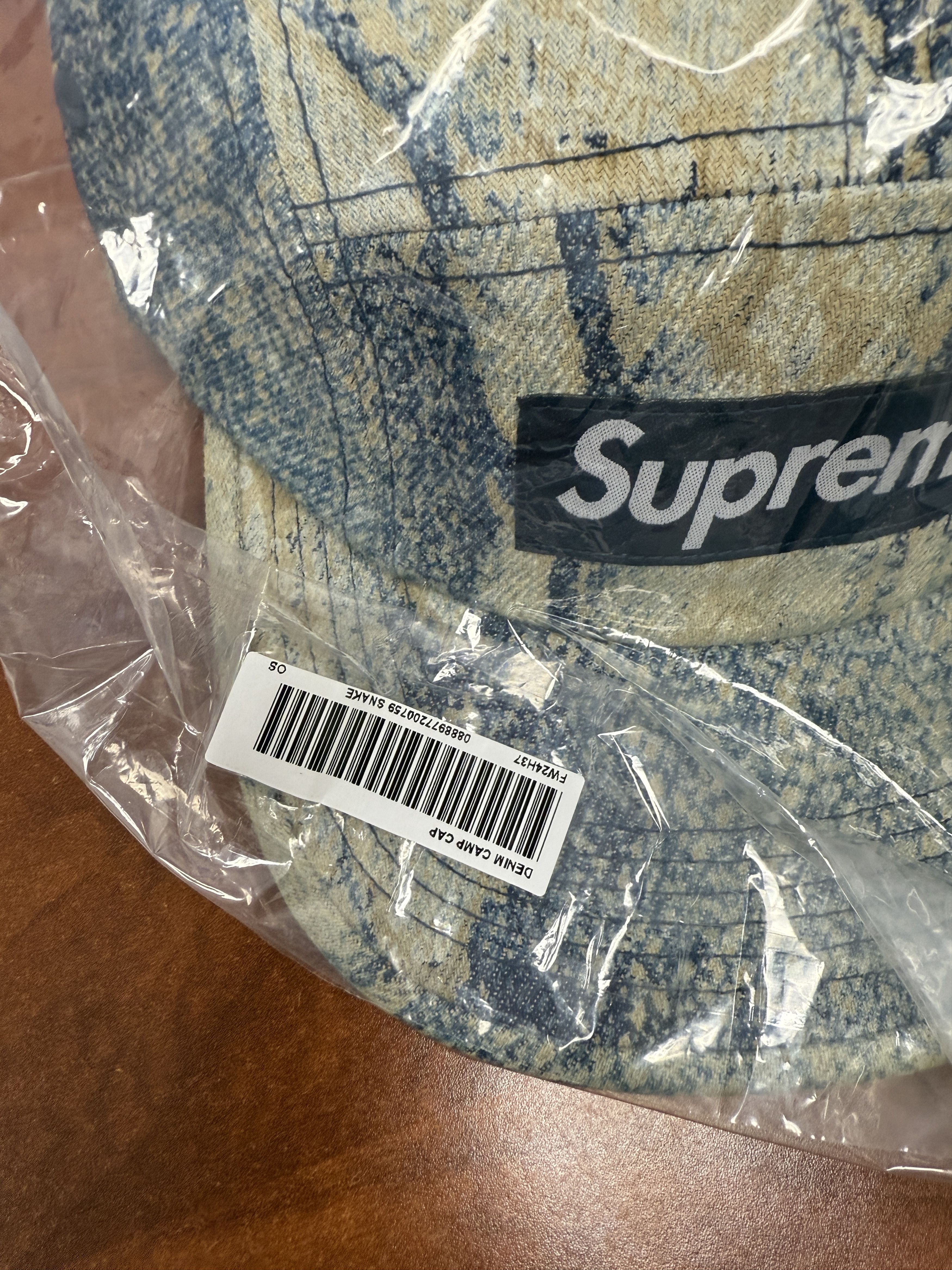 Supreme Supreme Denim Camp Cap (FW24) Snake Sz Adjustable Size ONE SIZE - 4 Thumbnail