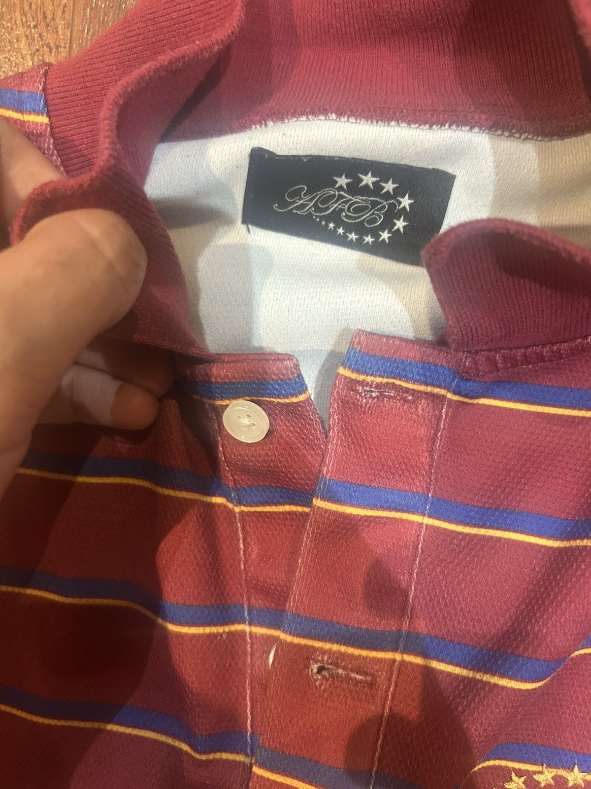 Japanese Brand AFB AFB AFB RED STAR POLO BUTTON UP Size US S / EU 44-46 / 1 - 4 Thumbnail