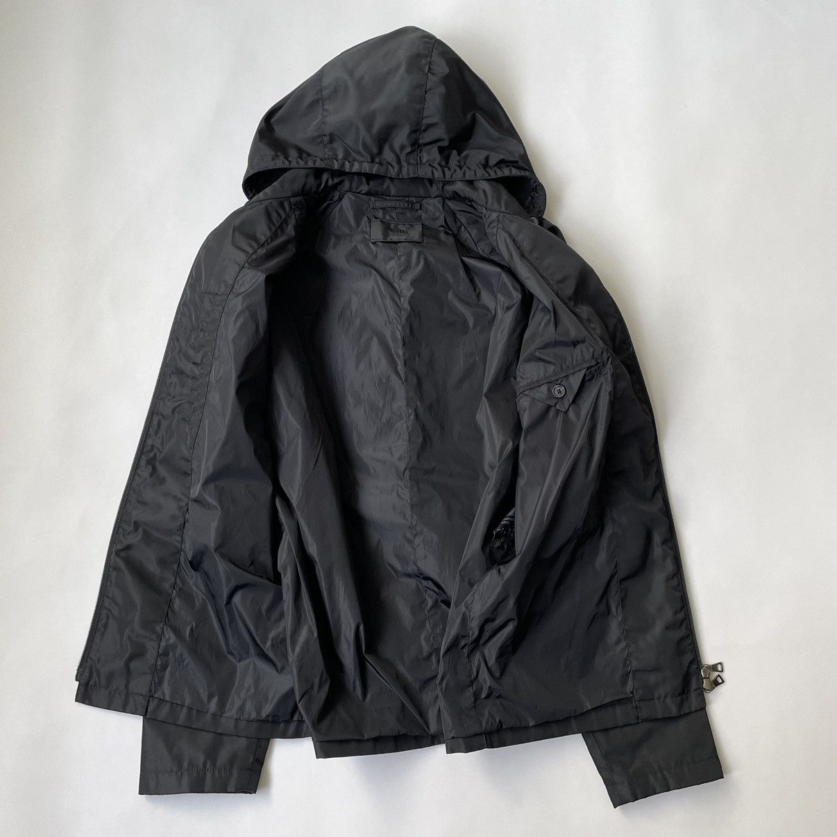 Prada S/S 07 Black Nylon Utility Jacket Size US M / EU 48-50 / 2 - 10 Thumbnail