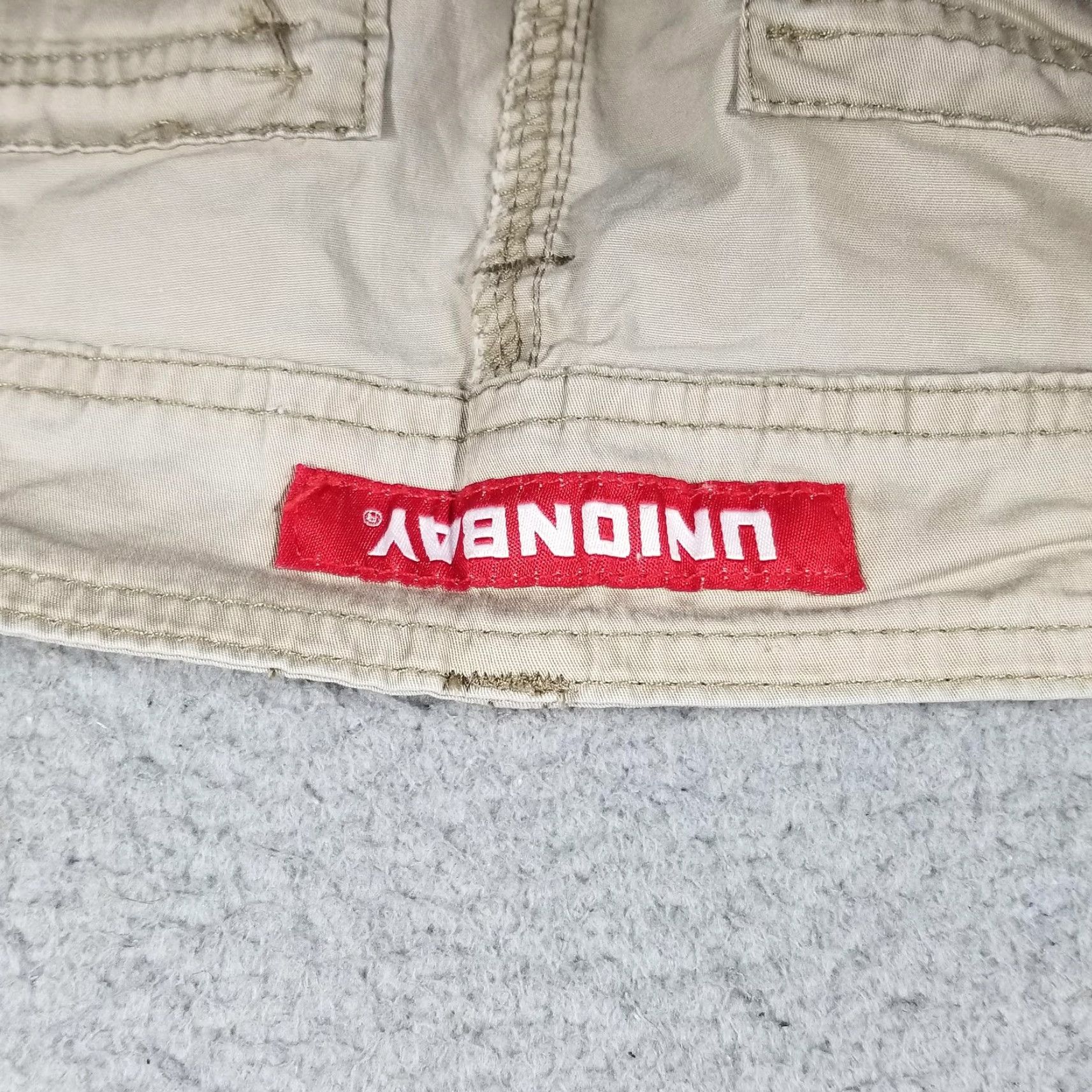 Vintage UNIONBAY Cargo Shorts Mens 36 Khaki Stretch Cotton Utility Casual Size US 36 / EU 52 - 7 Thumbnail