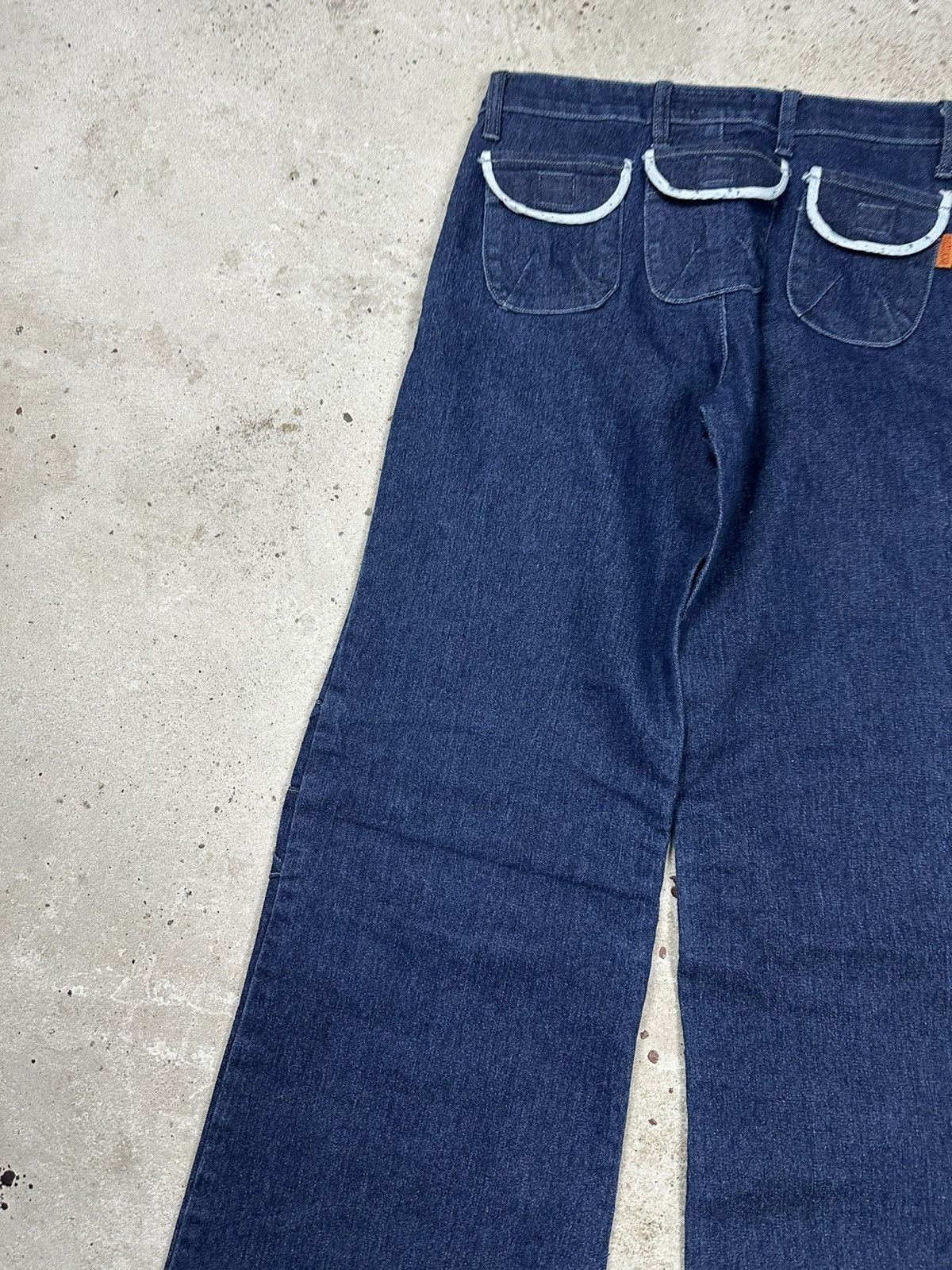 If Six Was Nine Vintage Y2K FLARE Cargo Japanese Style Denim Pants Jeans Size US 27 - 12 Thumbnail
