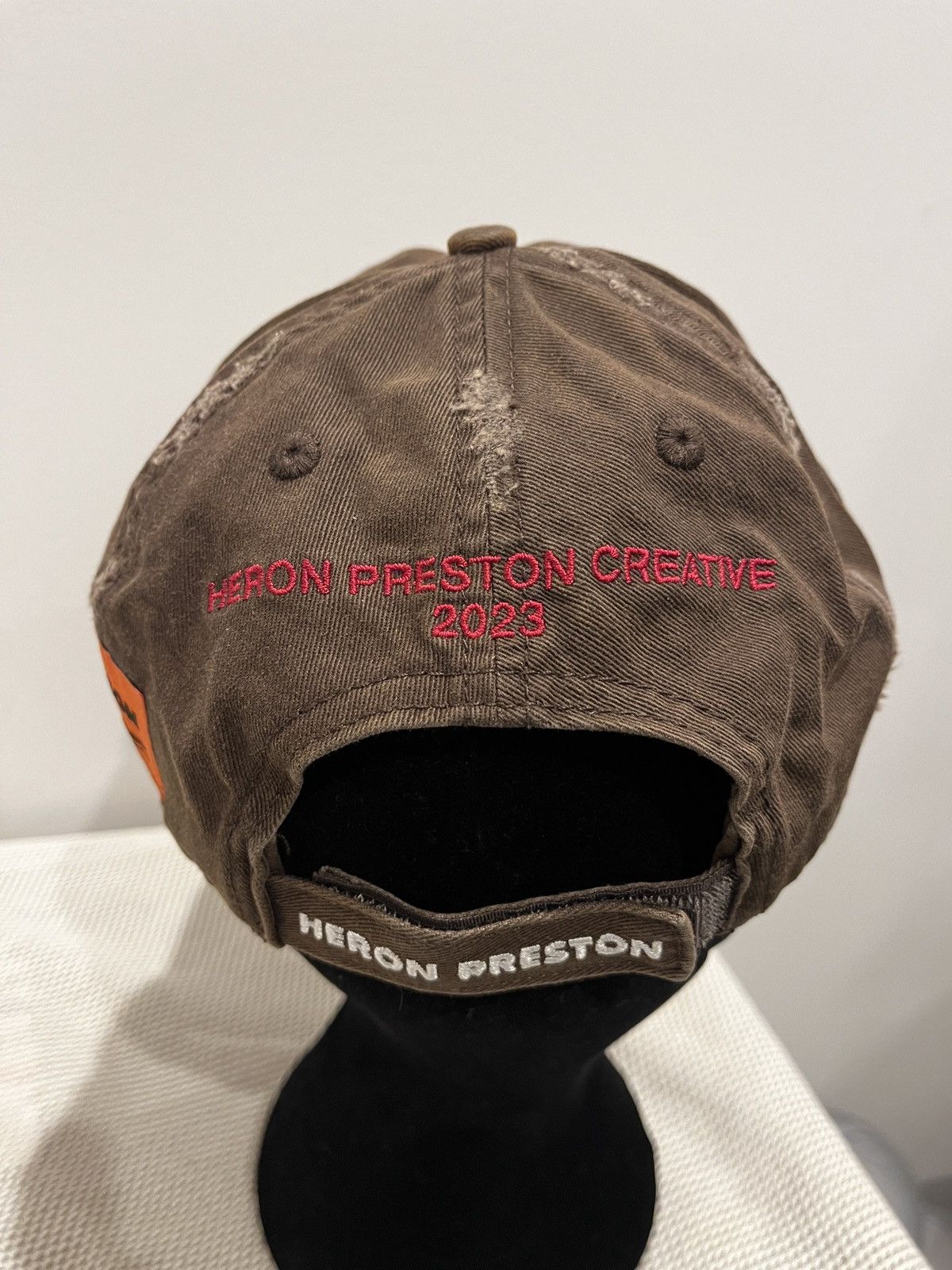 Heron Preston Heron Preston STFU Distressed Hat (unisex) Size ONE SIZE - 13 Thumbnail