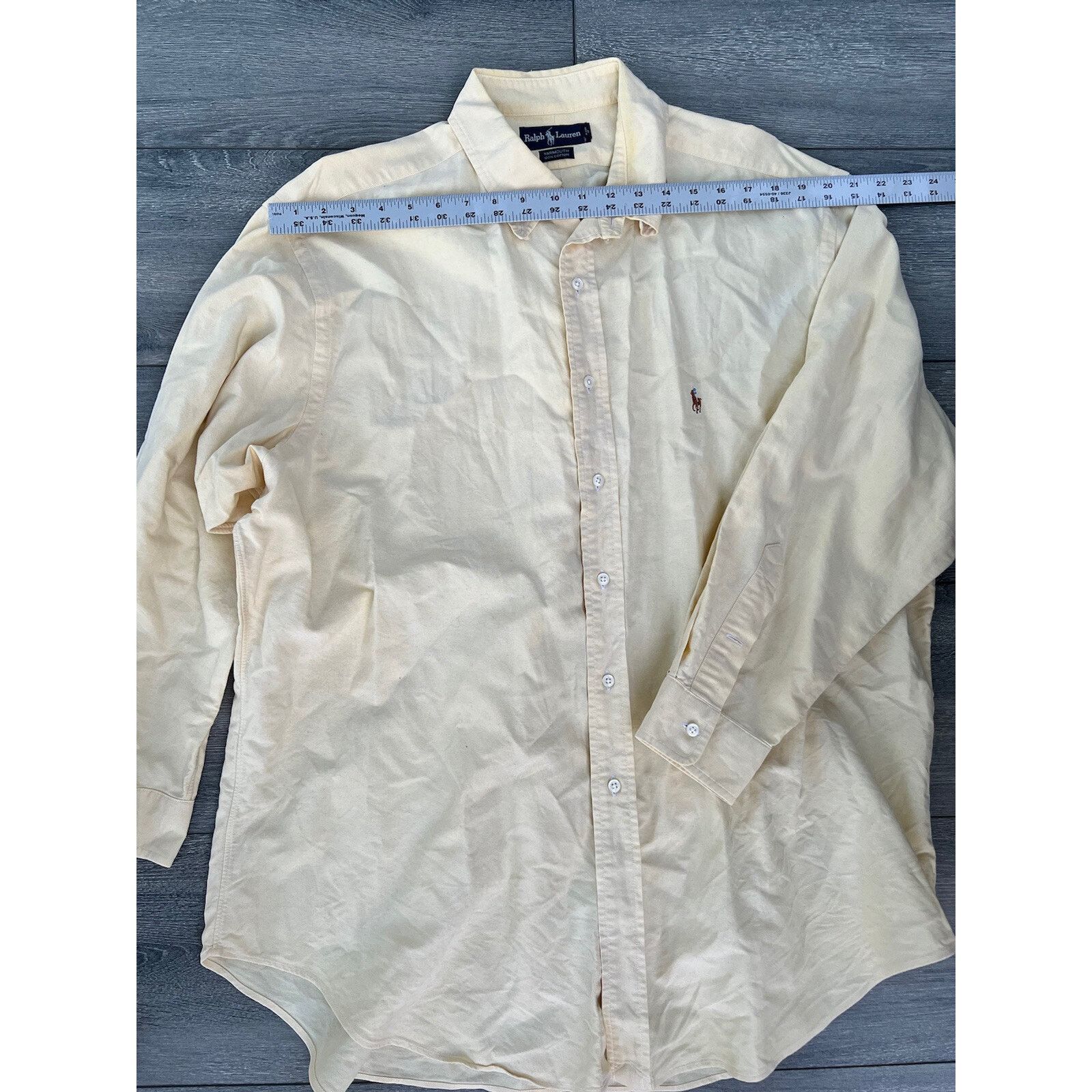 Lauren Ralph Lauren Ralph Lauren Shirt size 17'5 34 Men Shirt yellow A000299 Size US L / EU 52-54 / 3 - 6 Thumbnail