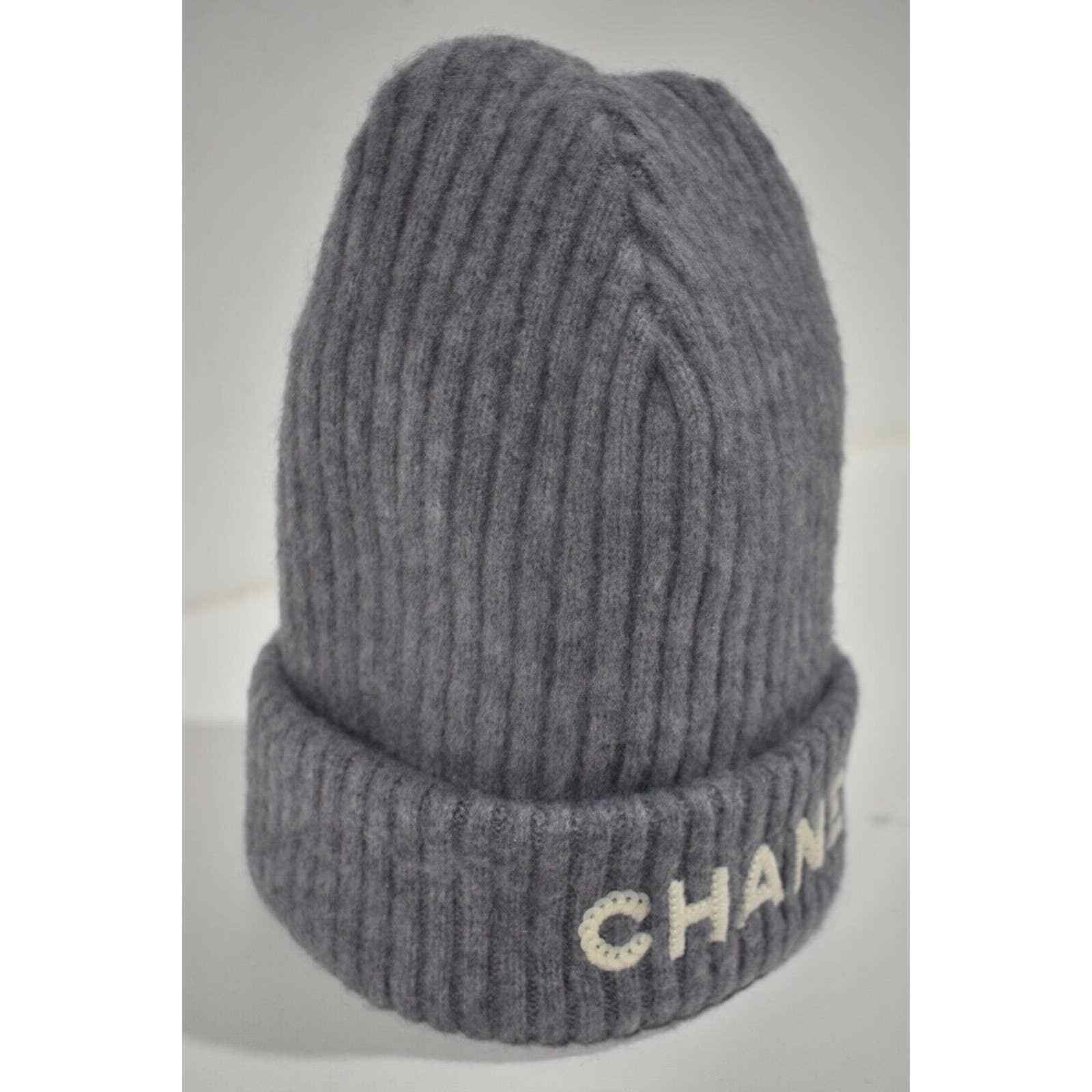 Chanel Chanel Cashmere Sequin CC Logo Beanie Winter Hat Cap Cloche Size ONE SIZE - 5 Thumbnail