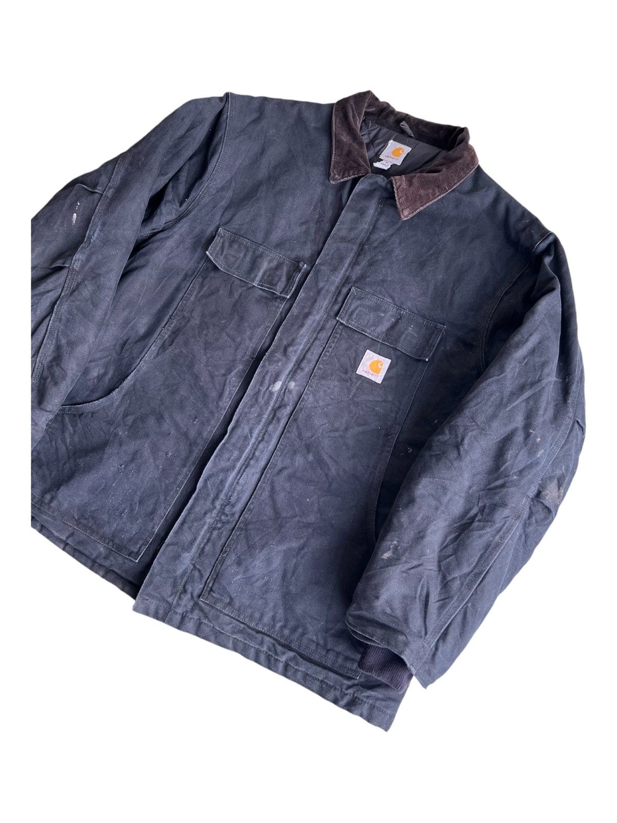 Carhartt × Carhartt Wip × Vintage Vintage Carhartt BLK Chore Artic Detroit Jacket Quilted Line Size US XL / EU 56 / 4 - 4 Thumbnail