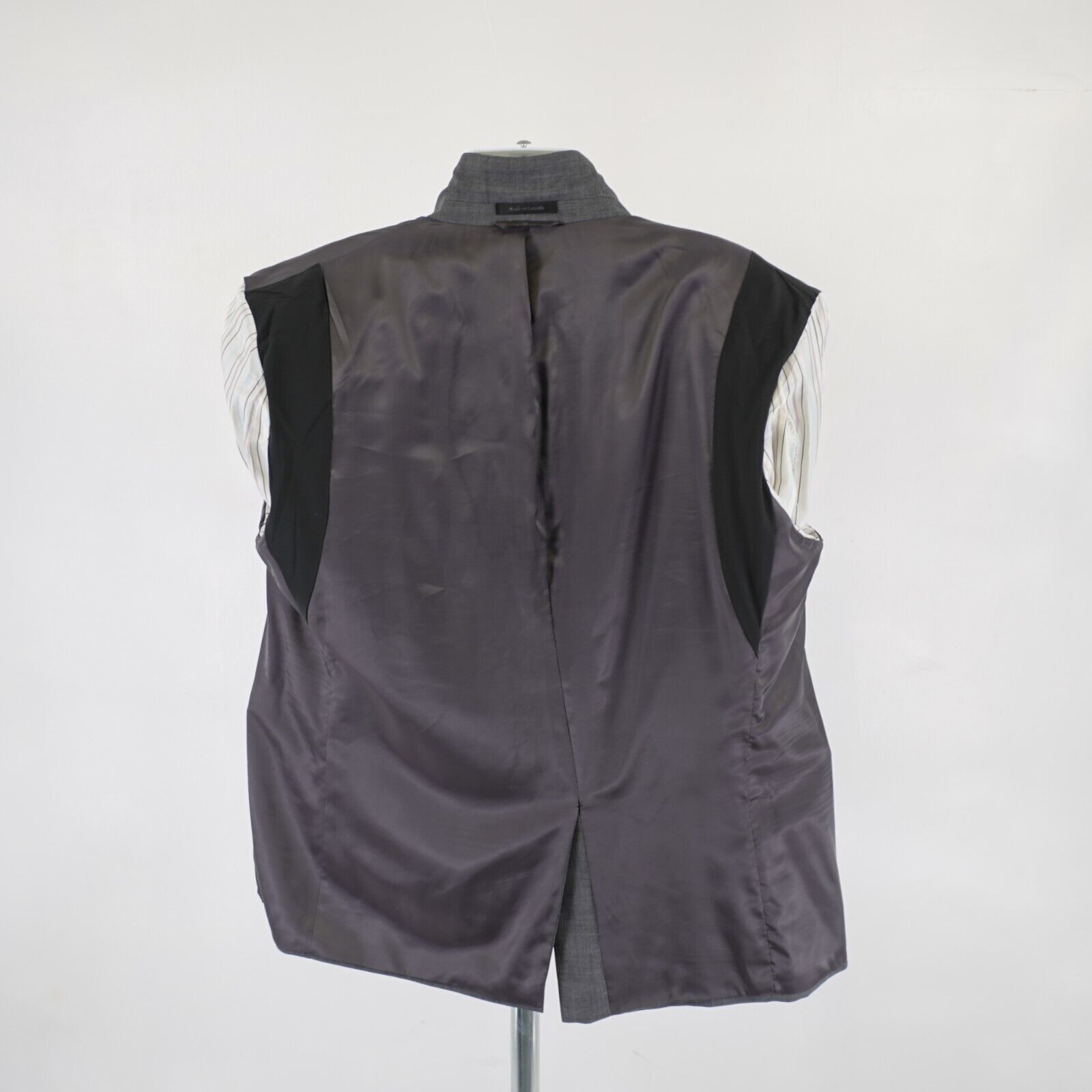 Lauren Ralph Lauren Lauren Ralph Lauren Wool Gray Sharskin 46R Blazer 2 Button T Size 46R - 13 Thumbnail