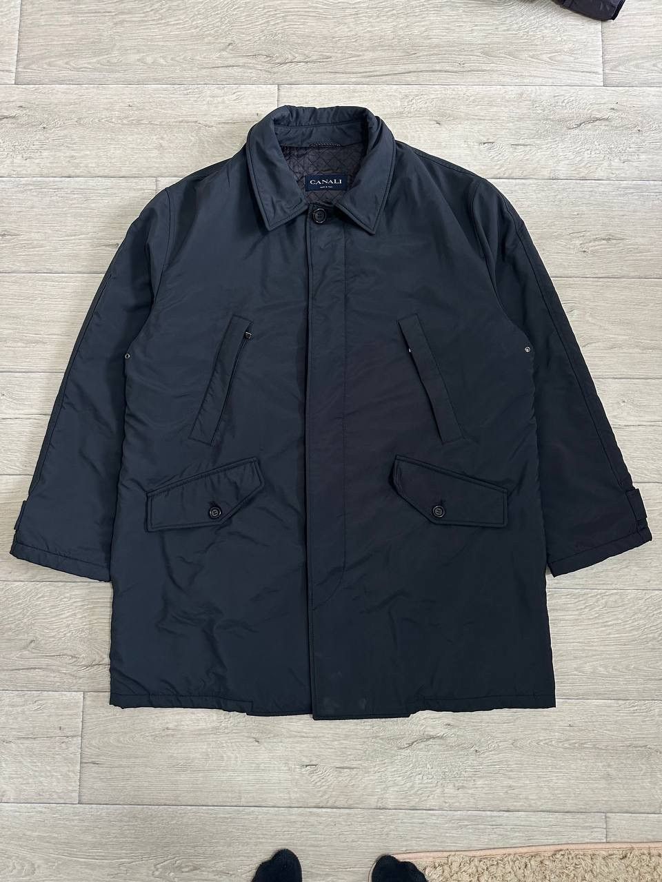 Canali Canali 2-in-1 Faux Fur Lined Car Coat Heavy Jacket 52 XXL Size US XL / EU 56 / 4 - 1 Thumbnail