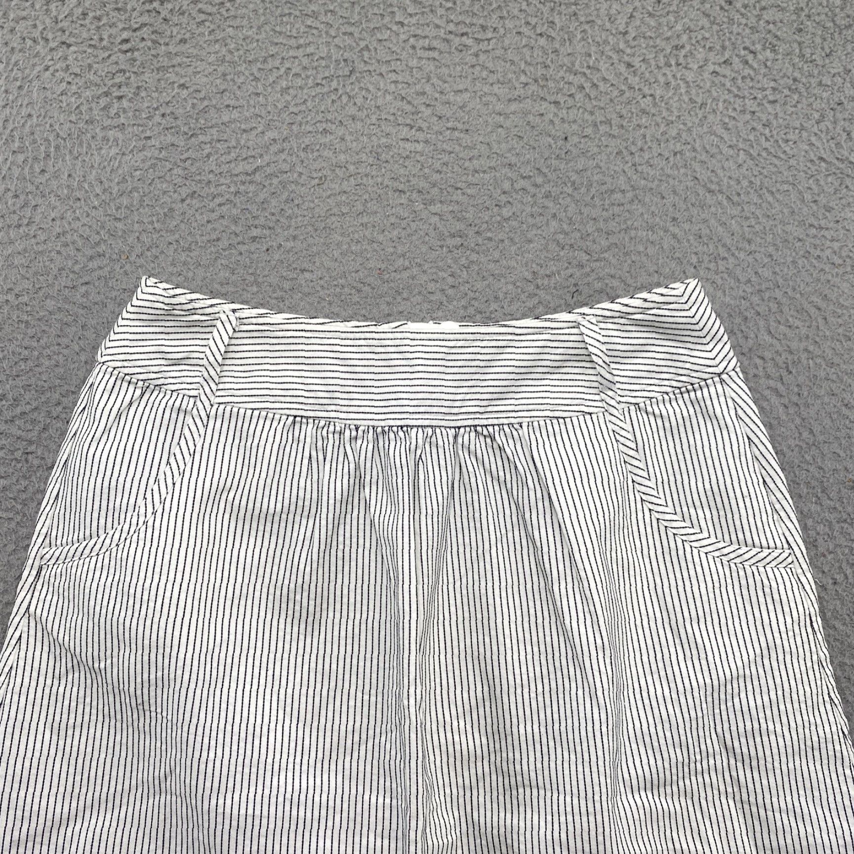 Talbots Talbots Skirt Women’s Knee Length A-Line Pockets Stretch Cotton Striped Size 6 Multicolor Black White Womens Size 28" / US 6 / IT 42 - 2 Thumbnail