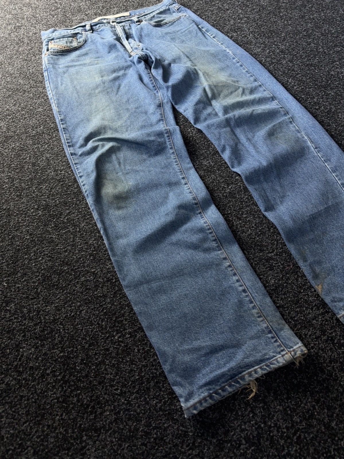 Diesel Vintage 90s Dirty Distressed Diesel Industry Italy Jeans W38 Size US 38 / EU 54 - 2 Thumbnail
