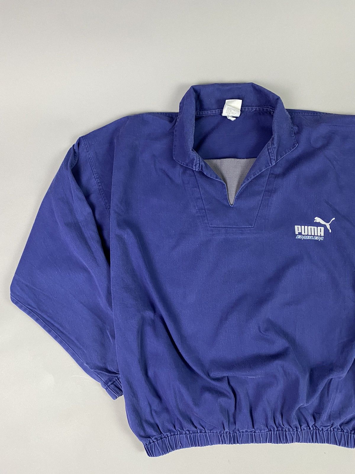 Puma × Vintage Vintage Puma Pullover Blue Y2K 80-90s - Rare Oversized Fit Size US L / EU 52-54 / 3 - 2 Thumbnail