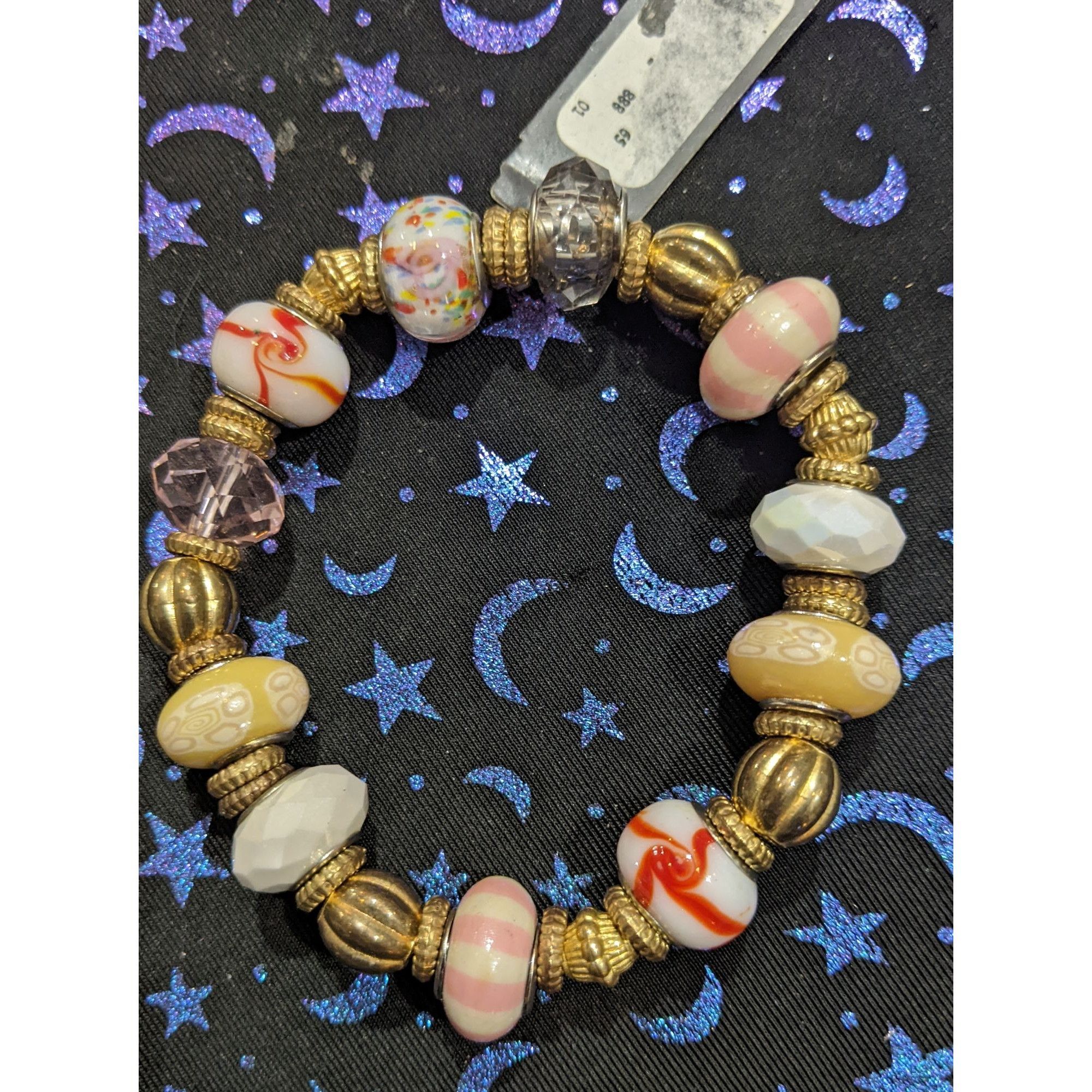 Avenue Avenue European Gold Glass Bead Bracelet Size ONE SIZE - 6 Thumbnail
