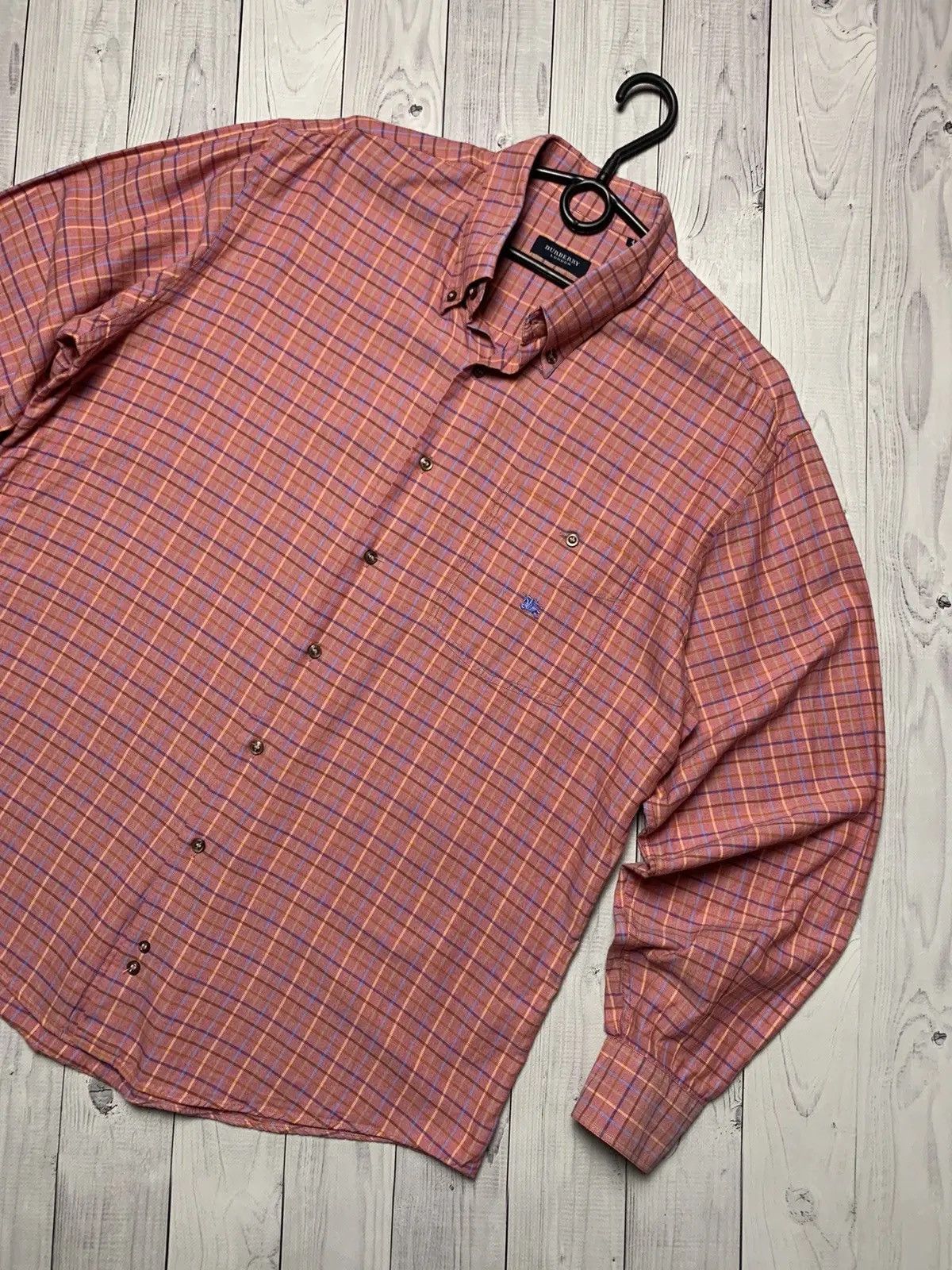 Burberry Vintage Burberry plaid shirt long sleeve rare size L logo Size US L / EU 52-54 / 3 - 2 Thumbnail