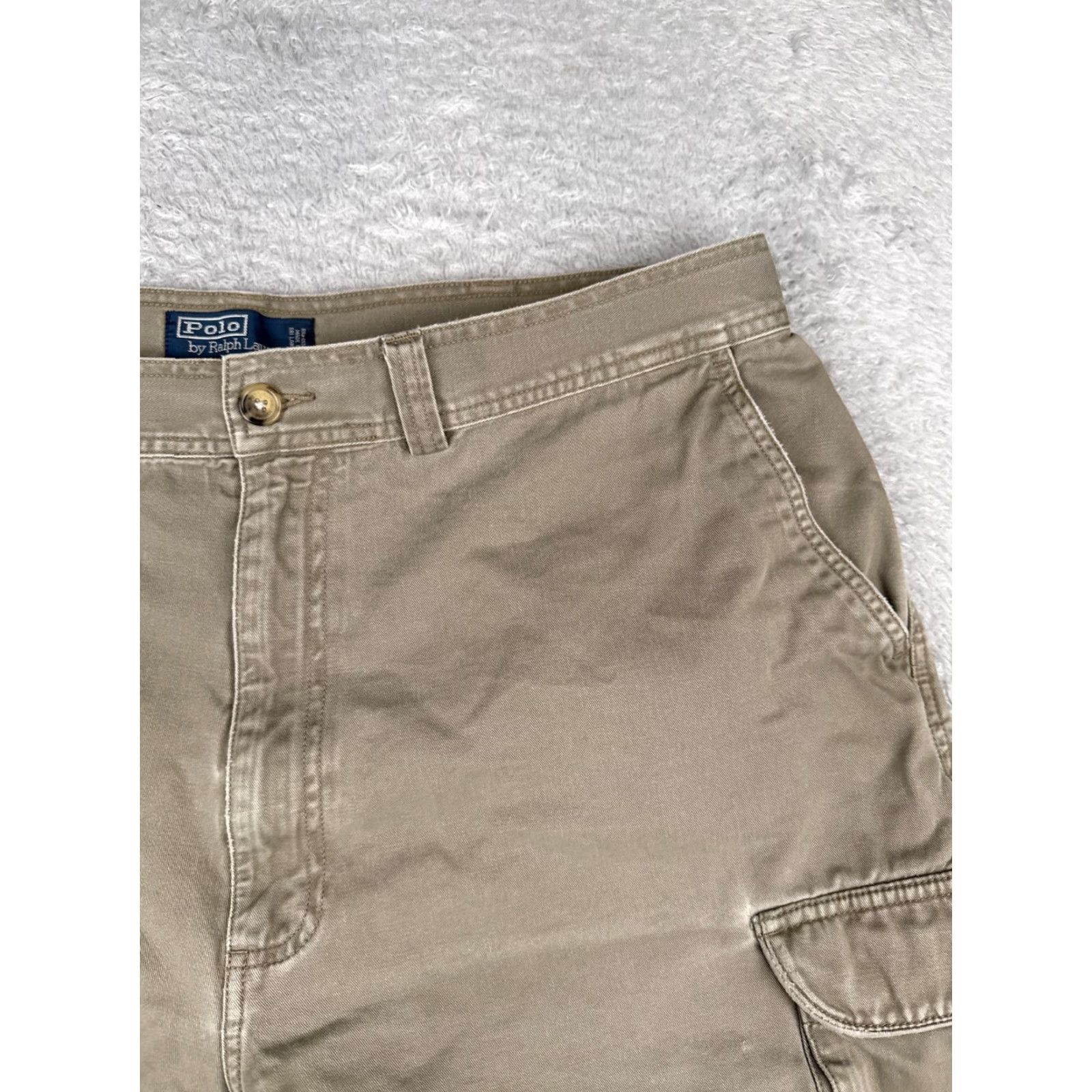 Polo Ralph Lauren Polo Ralph Lauren Shorts Men 40 Beige Cargo 100% Cotton Twill Hiking Camp 38x9 Size US L / EU 52-54 / 3 - 5 Thumbnail
