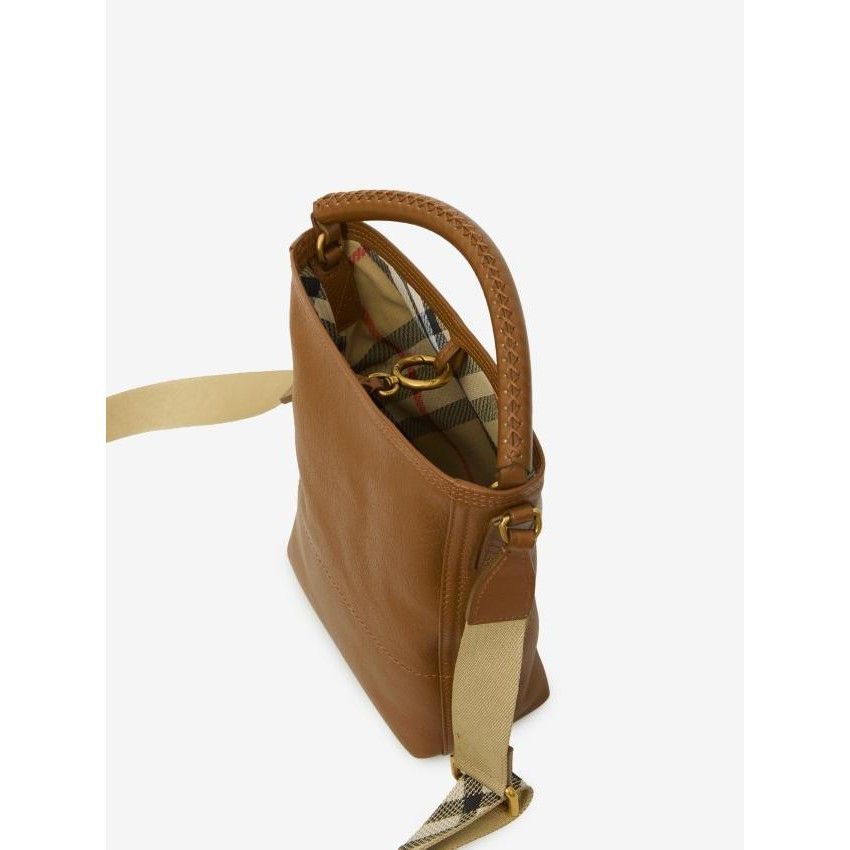 Burberry BURBERRY B Clip Beige Leather Bucket Bag New & Authentic Size ONE SIZE - 5 Thumbnail
