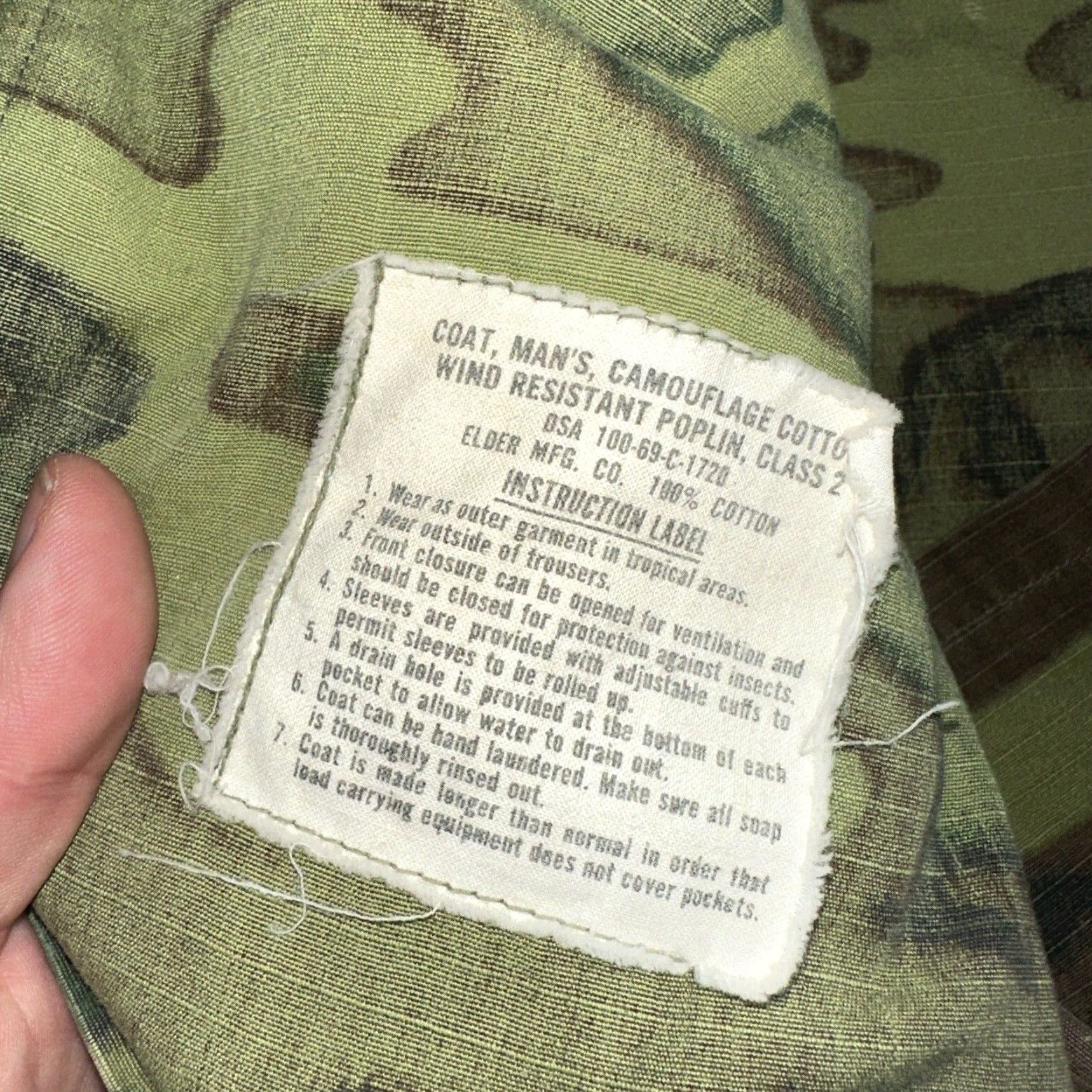 Vintage VINTAGE Alpha Corp USMC 1968 Military Camouflage Wind Resistant Poplin Coat Jacket Camouflage Camo Men Small Wind-Resistant 60s Coat City Size US S / EU 44-46 / 1 - 4 Thumbnail