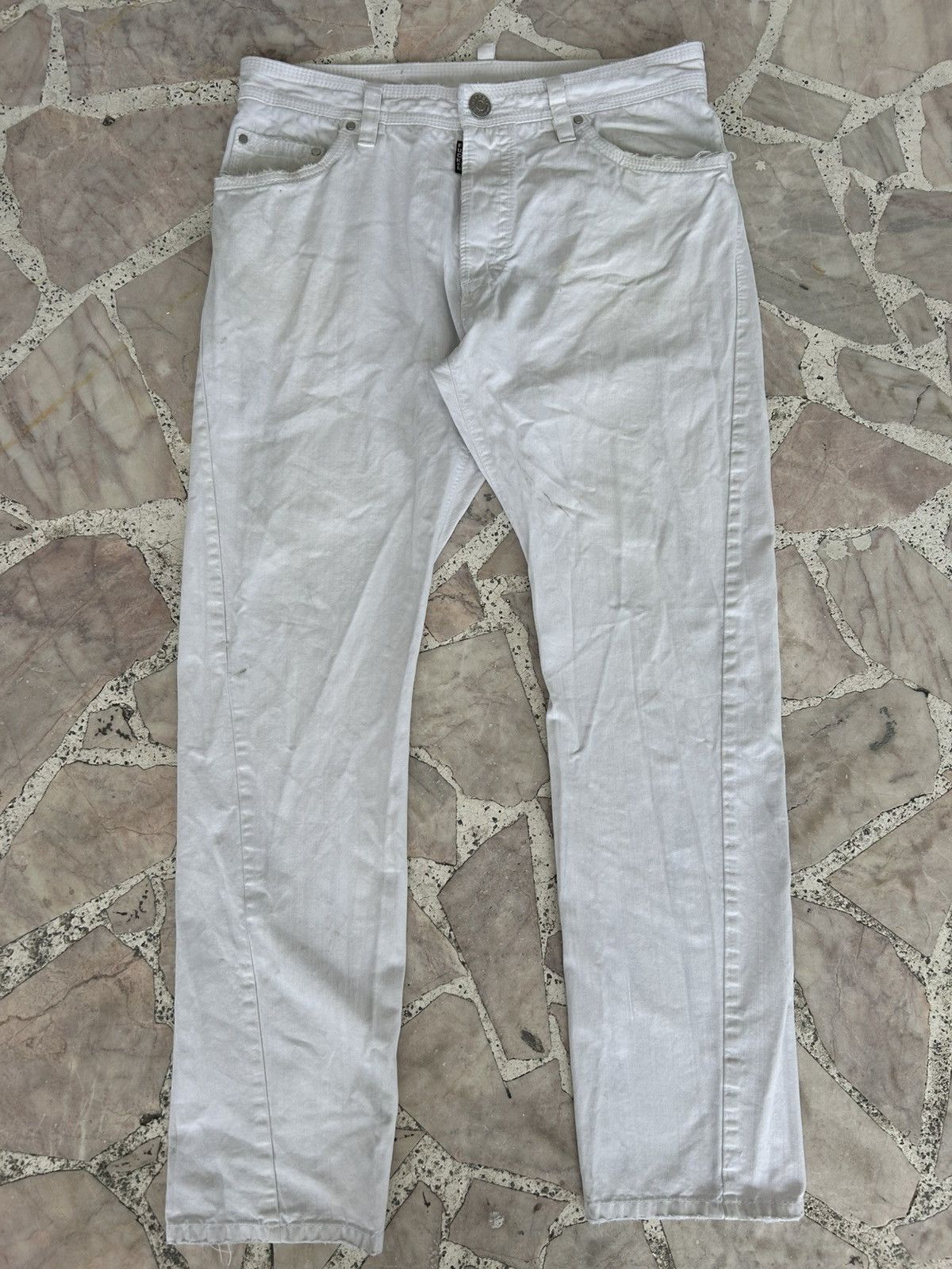 Dsquared2 Motherfucker Denim Dsquared Italy White Vintage Size US 33 - 1 Thumbnail